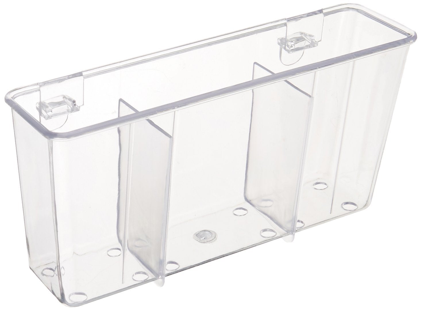 Cutlery Holder (Clear) (4.5''H X 7.75''W X 2.25''D)
