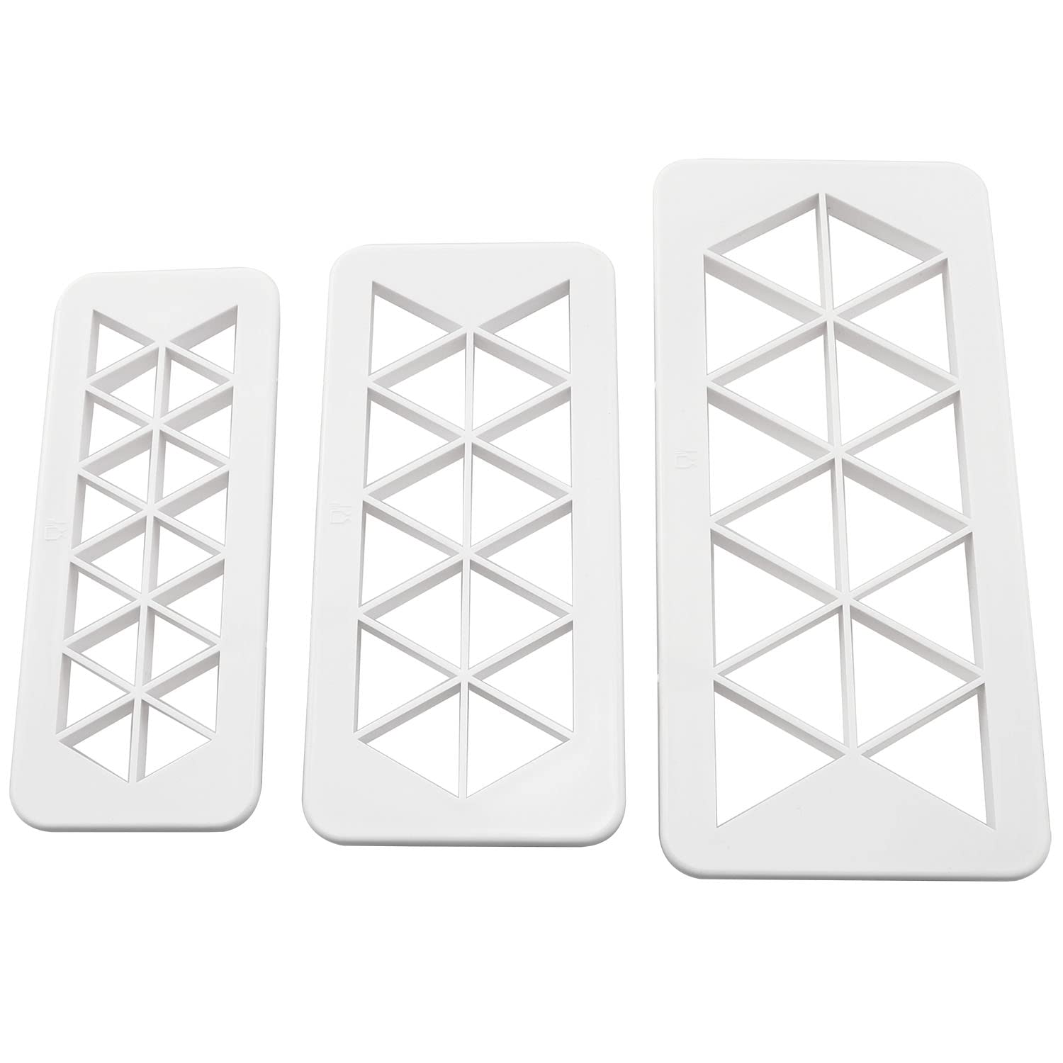 Zyamy 3In1 Triangle Cake Fondant Cutter Cookie Cutter Biscuit Cutter Cake Cutter Fudge Cake Diy Decorative Mould 3 Size