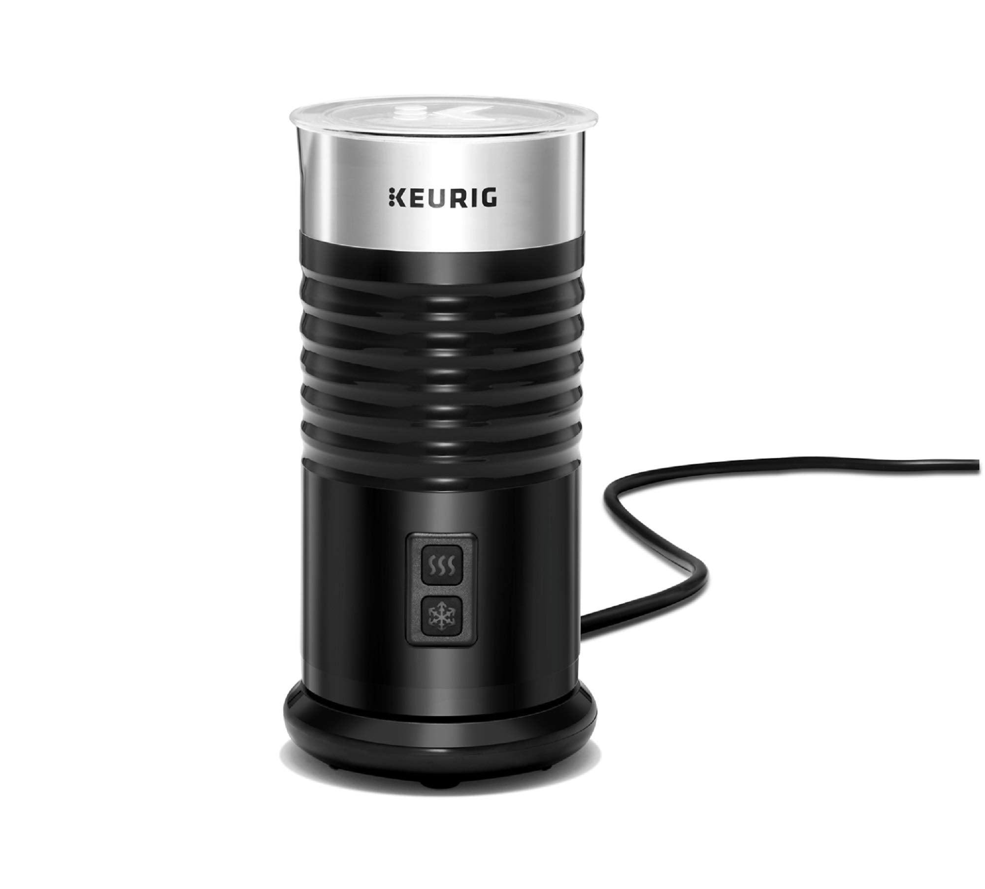 Keurig Standalone Frother Works Non-Dairy Milk, Hot And Cold Frothing, 6 Oz, Black