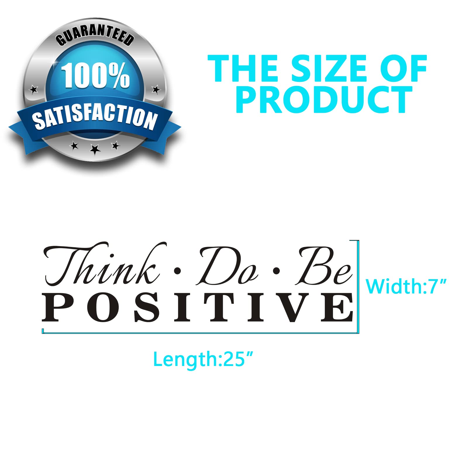 Anfigure Office Quotes Wall Stickers: Inspirational Gym Vinyl Art Wall Decals For Garage Classroom School Workspaces - Think Do