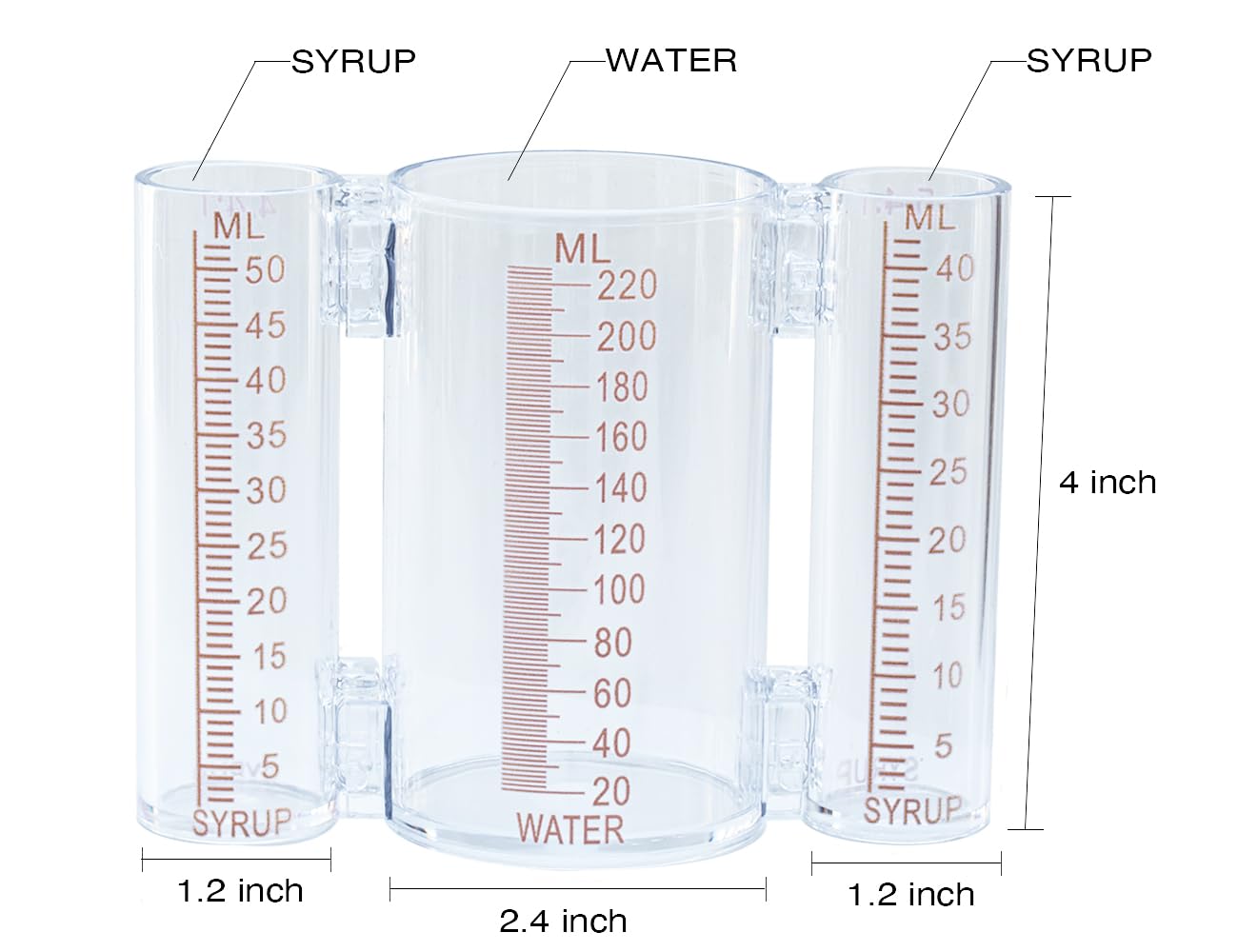 Tsingseen Life Soda Dispenser Syrup Separator Brix Cup 4.4 To 1 5.4 To 1 Ratio Syrup,1010859 Separator Syrup''S'' Tube, Uf1/Sf1