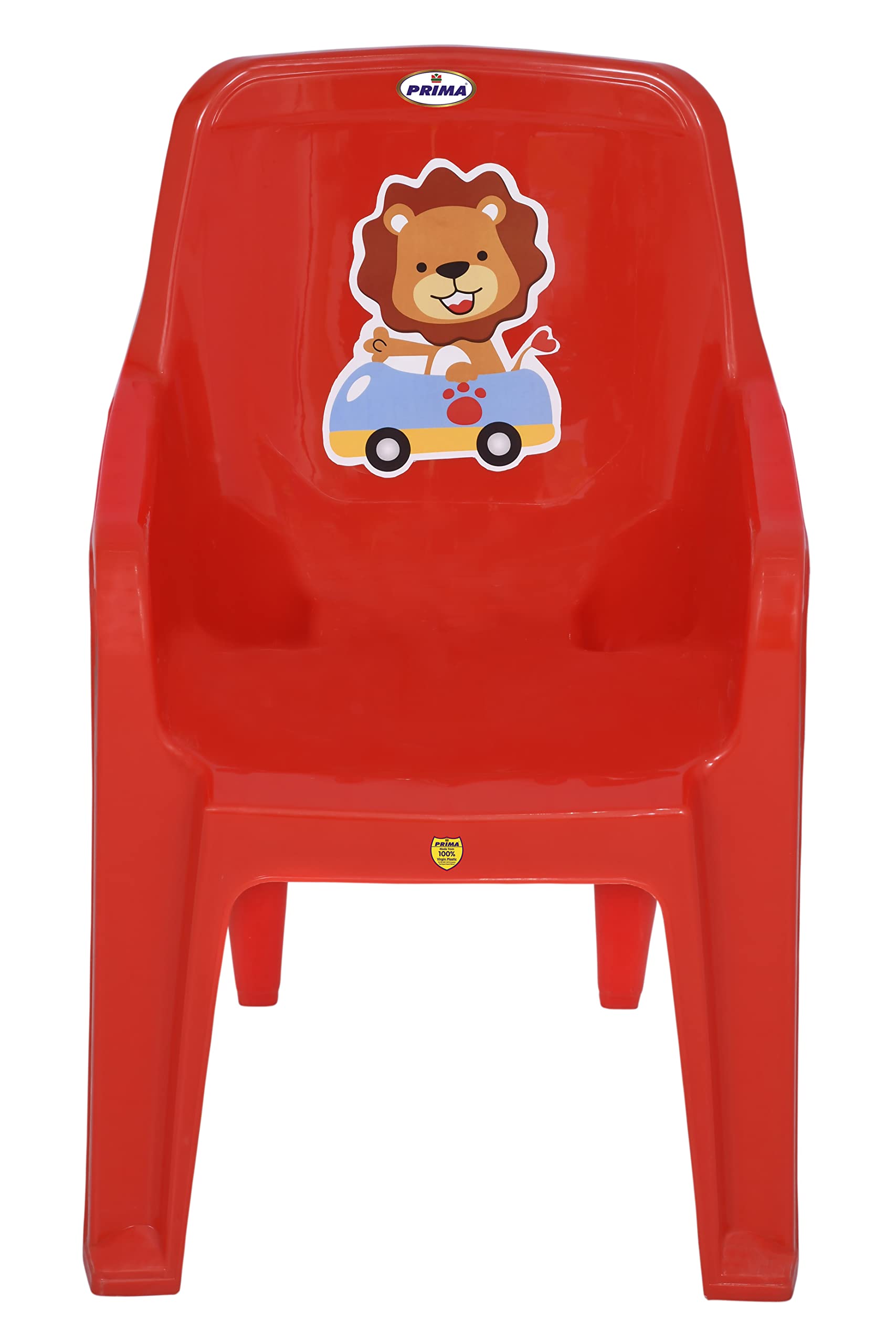 Prima Baby Plastic Chair 128 Modern And Comfortable With Backrest For Study | Play | Desk | Kids With Arms For Home/School/Dinin