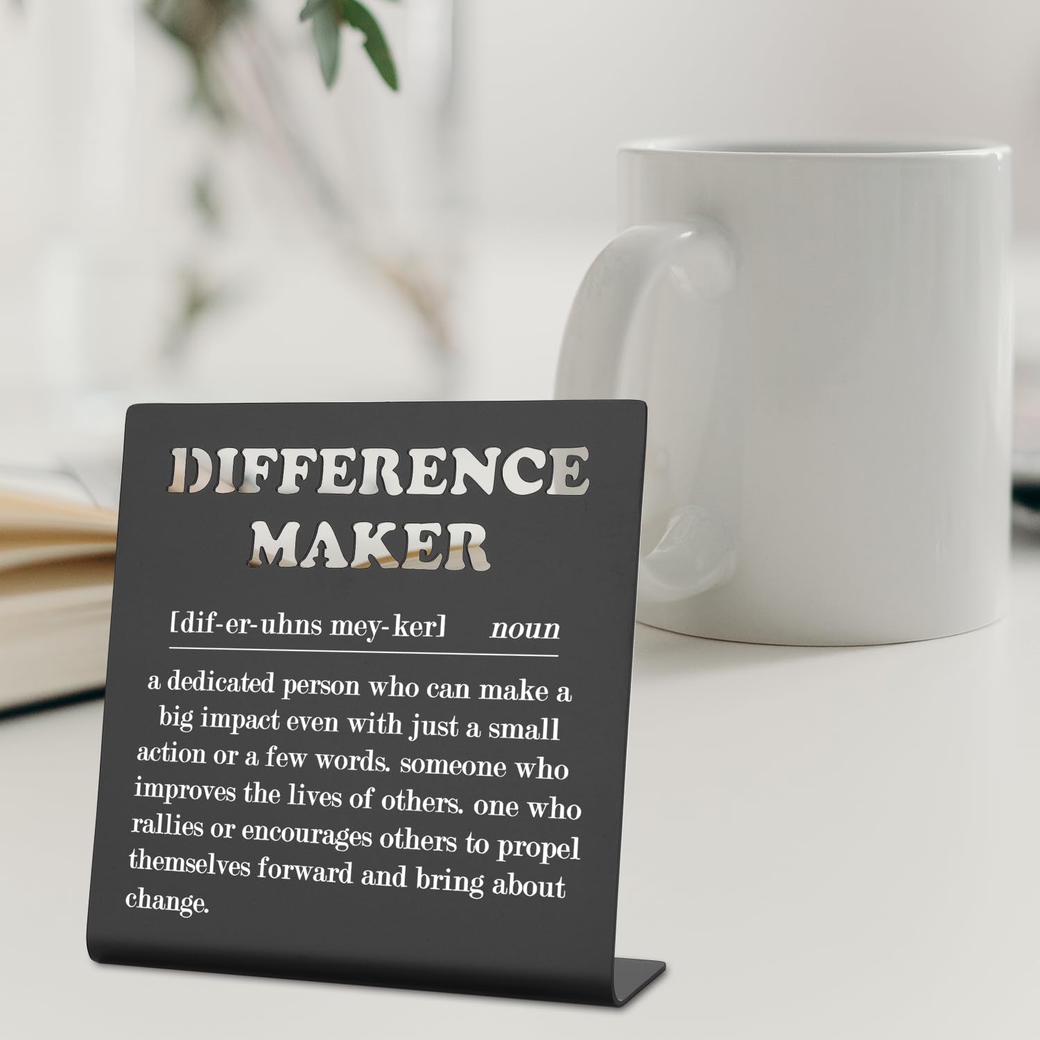 Difference Maker Gift Thank You Gift for Women Teacher Mentor Coach Boss Manager Inspirational Desk Decor Teacher Retirement Gif
