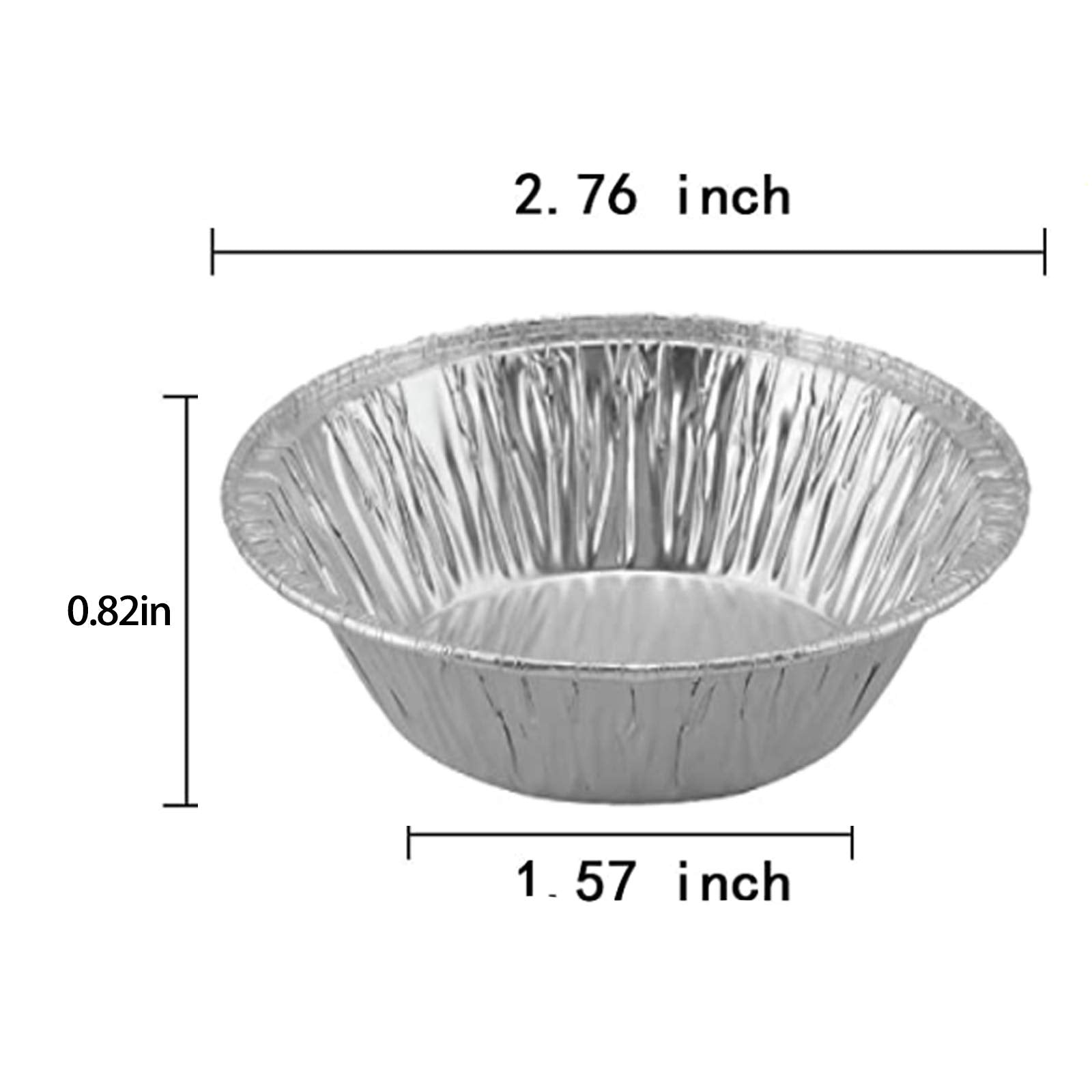 Hxhlyh 200 Pack 2.76Inch Disposable Aluminum Foil Cake Cups And Disposable Mini Pie Egg Tart Mold Tin Foil Pot Baking Supplies