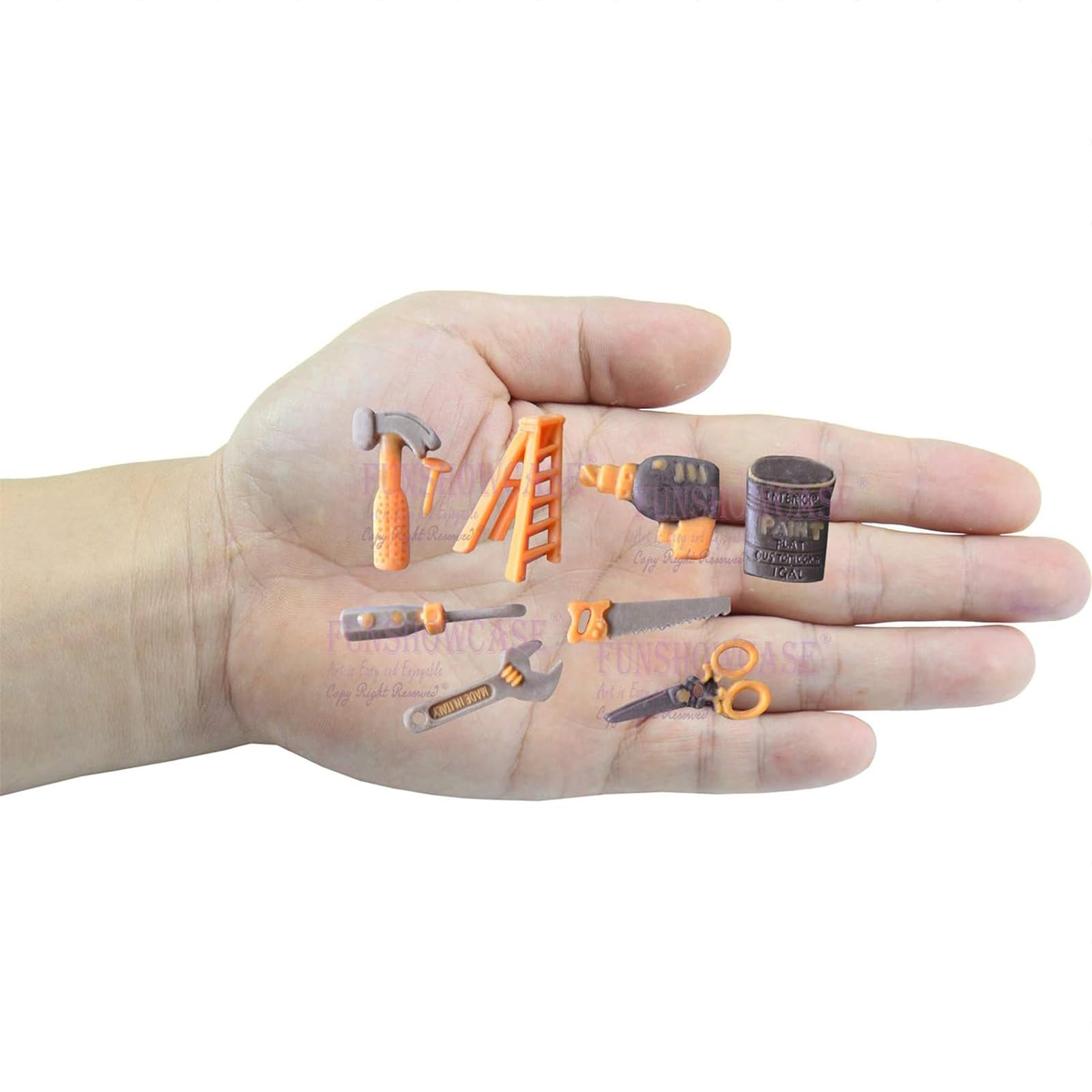 Funshowcase Mini Hand Tools Silicone Cupcake Fondant Cookie Decorating Mold