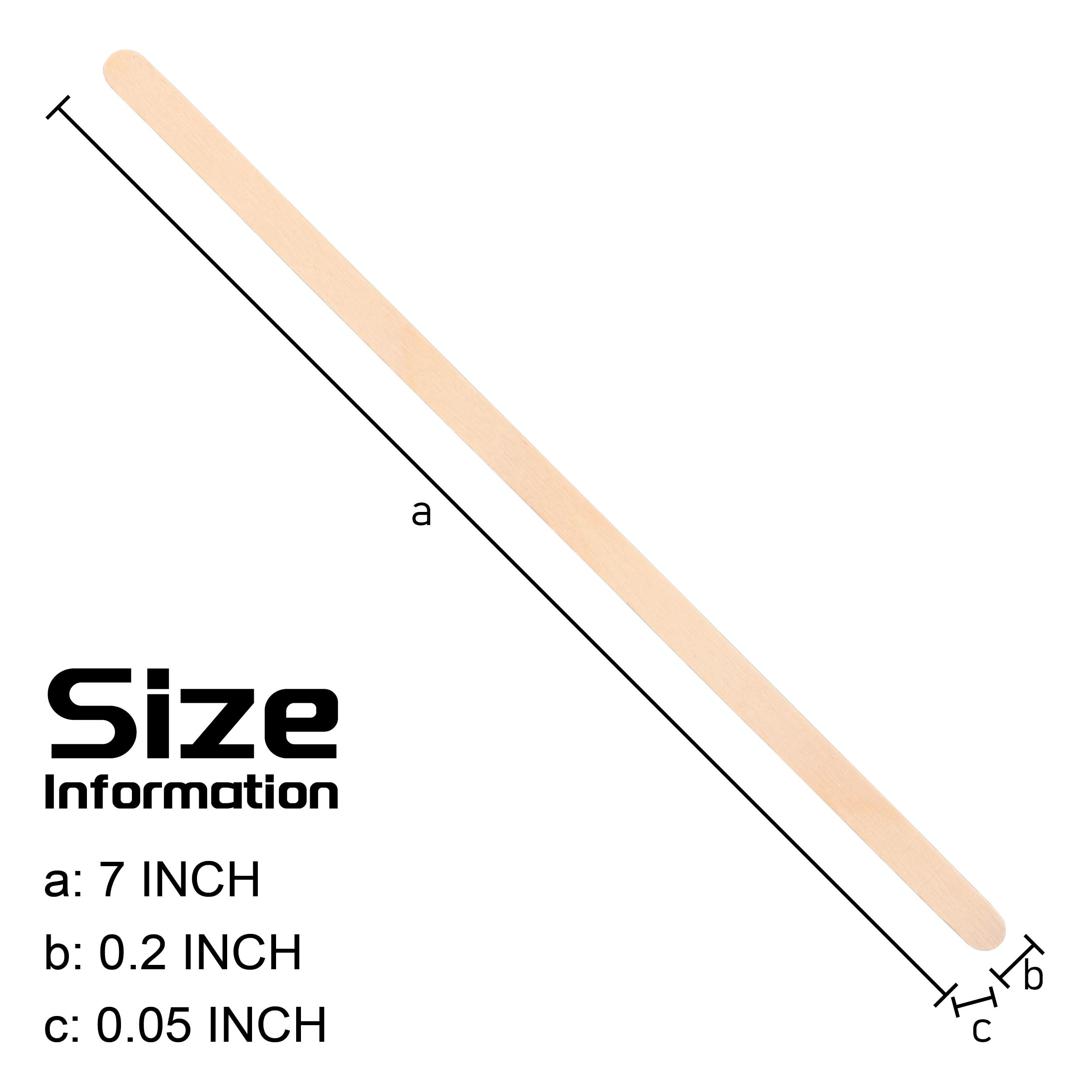 Antetok Wooden Coffee Stirrers - Coffee Stir Sticks 7 Inch,500Pcs Disposable Birch Wood Coffee/Beverage Stirrers,Swizzle Drink S