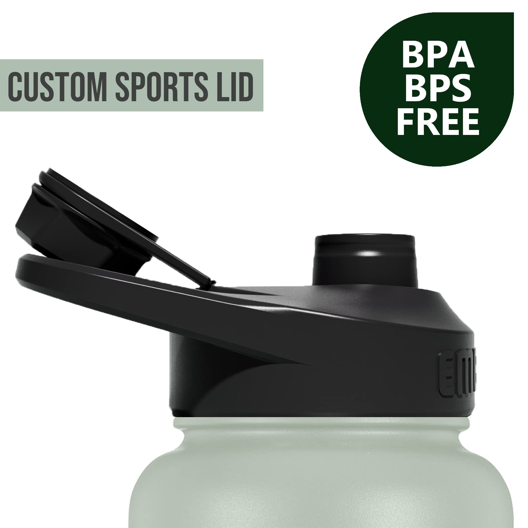 Embrava Insulated Sports Water Bottle - 32Oz - Quick Open Lid For Gym, Workouts And Outdoors - Leak Proof - Bpa & Bps Free - Dou