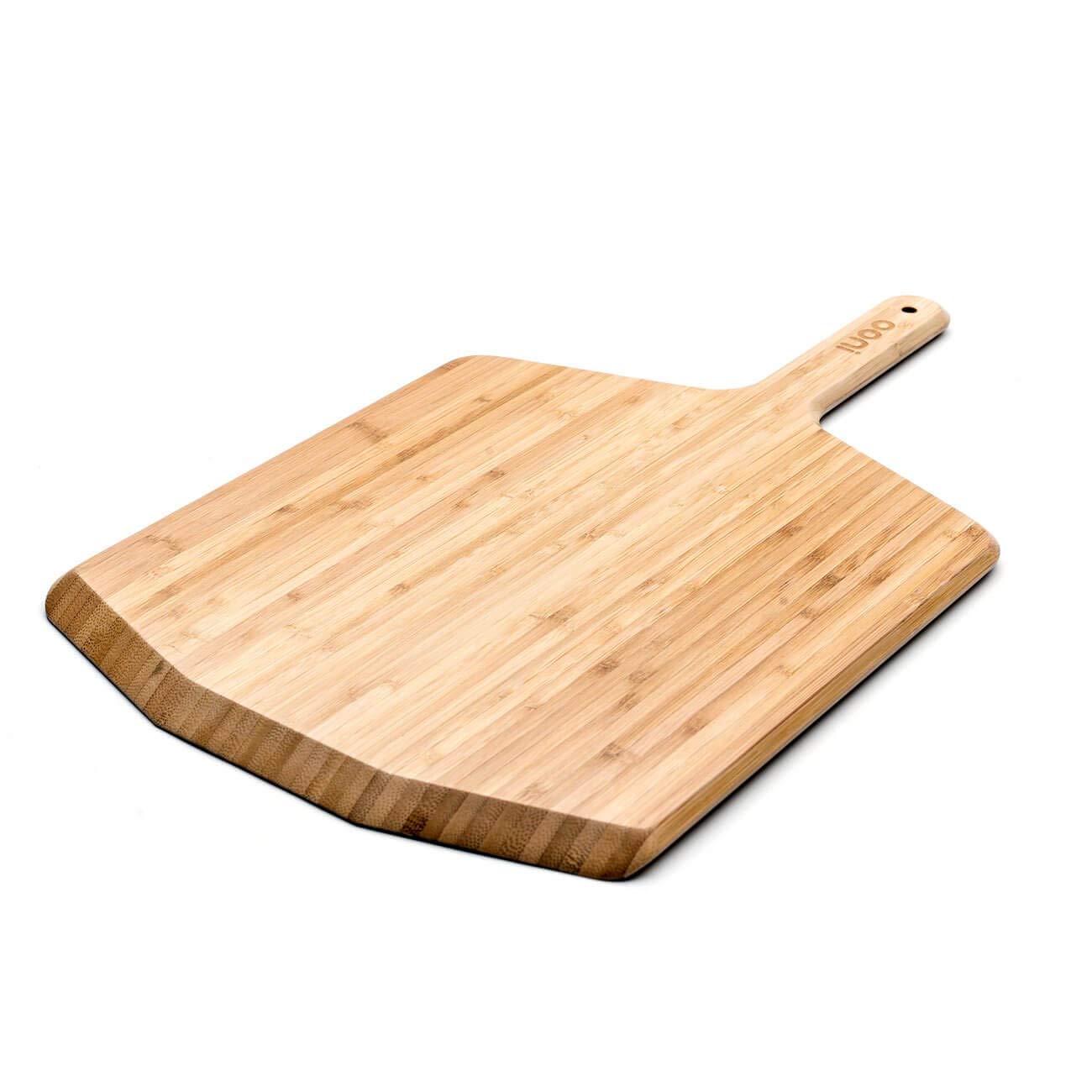 Ooni 14    Bamboo Pizza Peel - Lightweight Smooth Wooden Pizza Paddle And Serving Board - Ooni Outdoor Pizza Oven Accessories