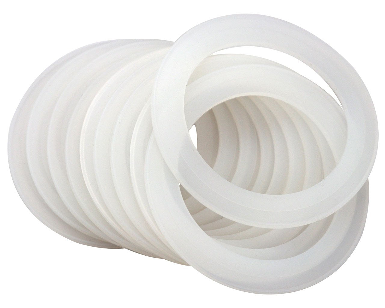 Platinum Silicone Sealing Rings Gaskets For Leak Proof Mason Jar Lids | 10 Pcs Reusable Silicone Seal Rings Gaskets Replacement