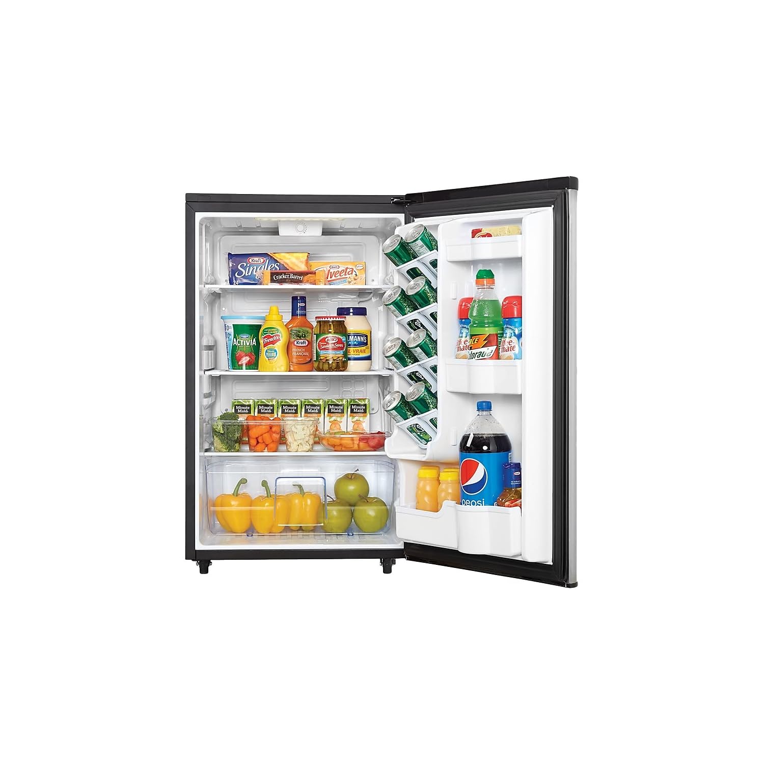 Danby Dar044A6Bsldbo 4.4 Cu.Ft. Outdoor Mini Fridge, Ipx4-Rated Stainless Steel Look All Refrigerator For Patio, Cabana, Pool Ba