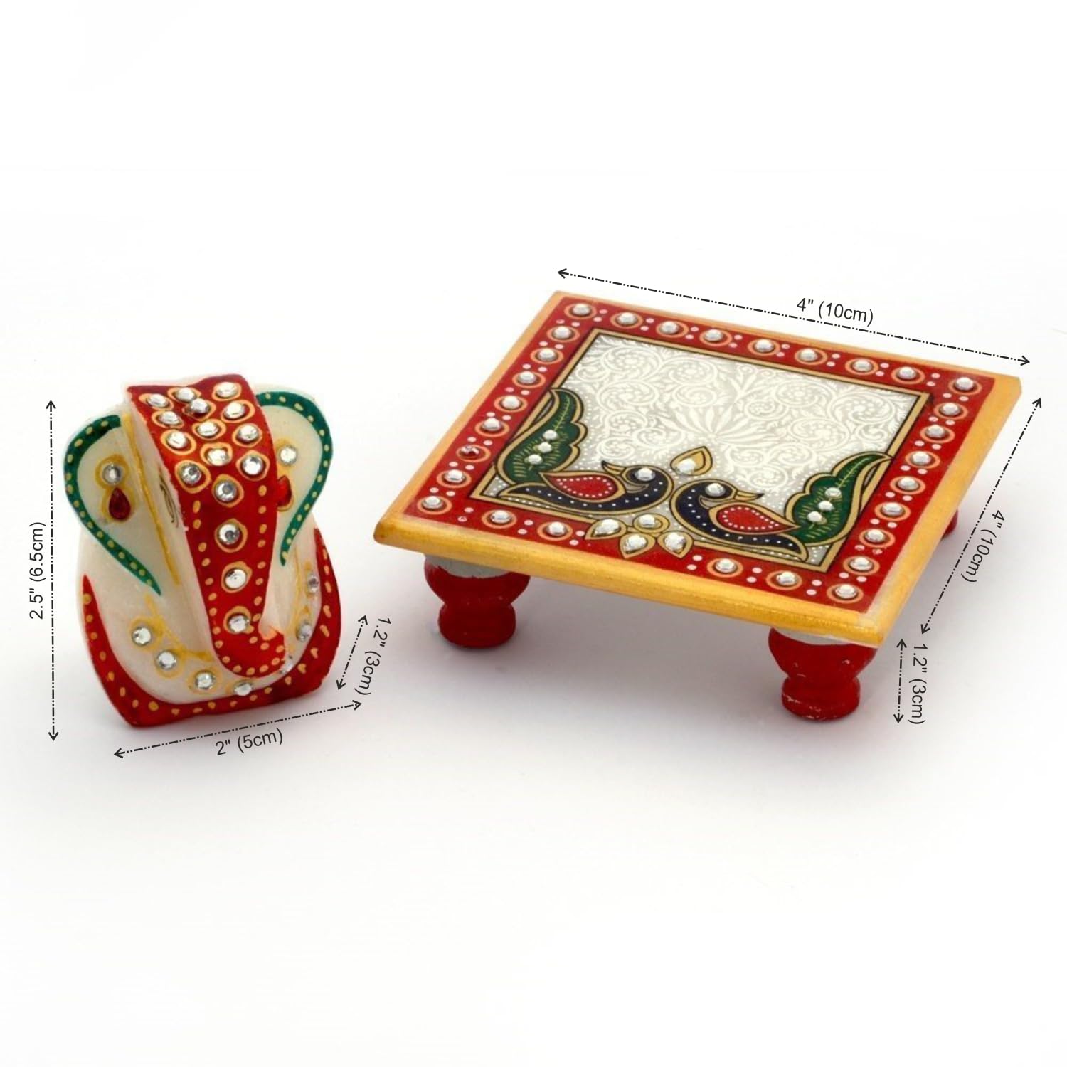 Dharohar The Heritage Ganesha Idol On Chowki | Lord Ganesha With Chowki |Ganesha Murti For Ganesh Chaturthi