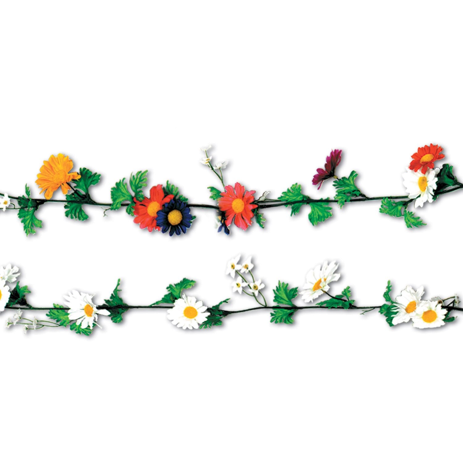 Daisy Garlands (Asstd White & Multi-Color) Party Accessory (1 Count) (1/Pkg)