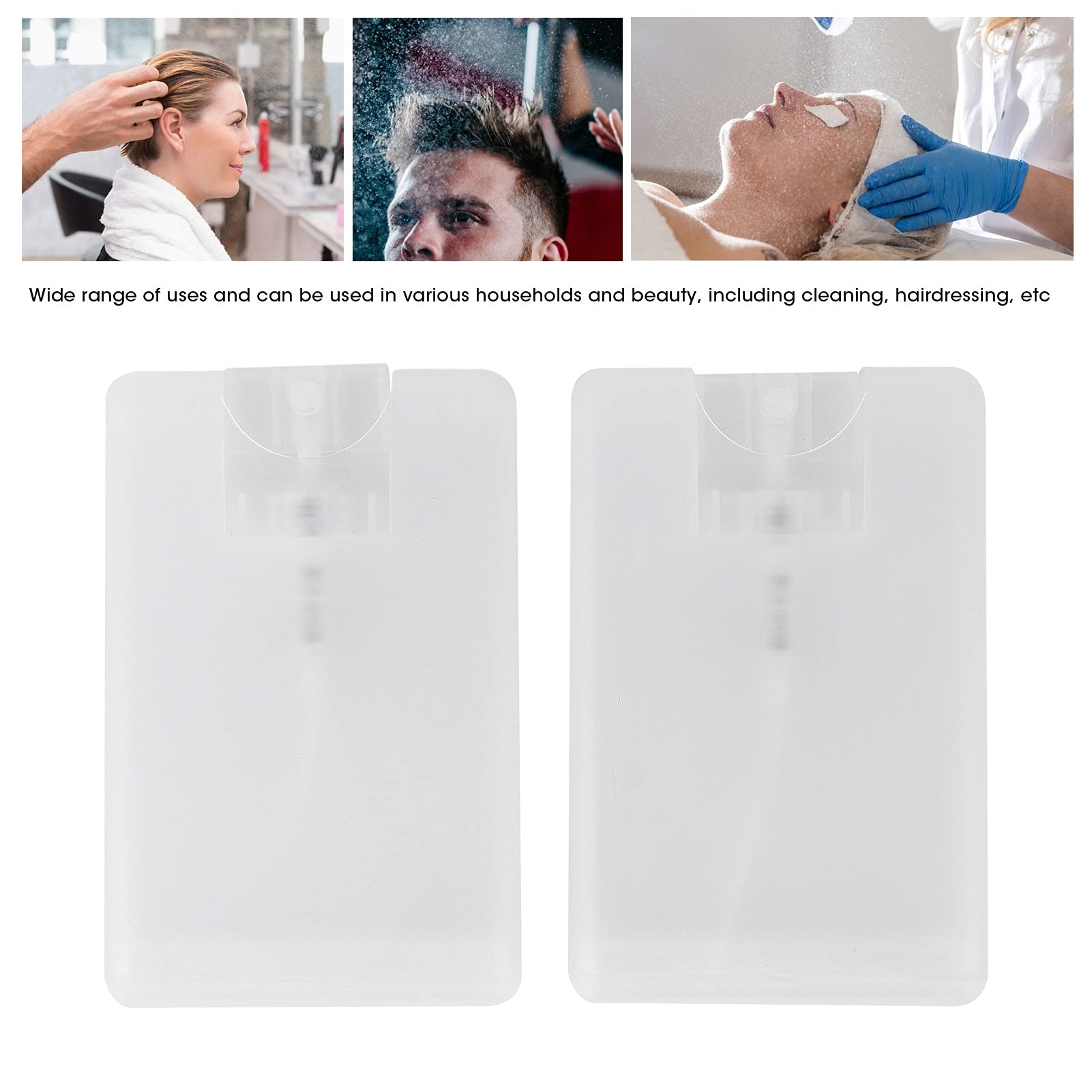 10Pcs 20Ml Card Type Fine Mist Bottles Refillable Perfume Spray Bottles,Portable Moisturizing Sprayer Box Empty Travel Bottle Fo