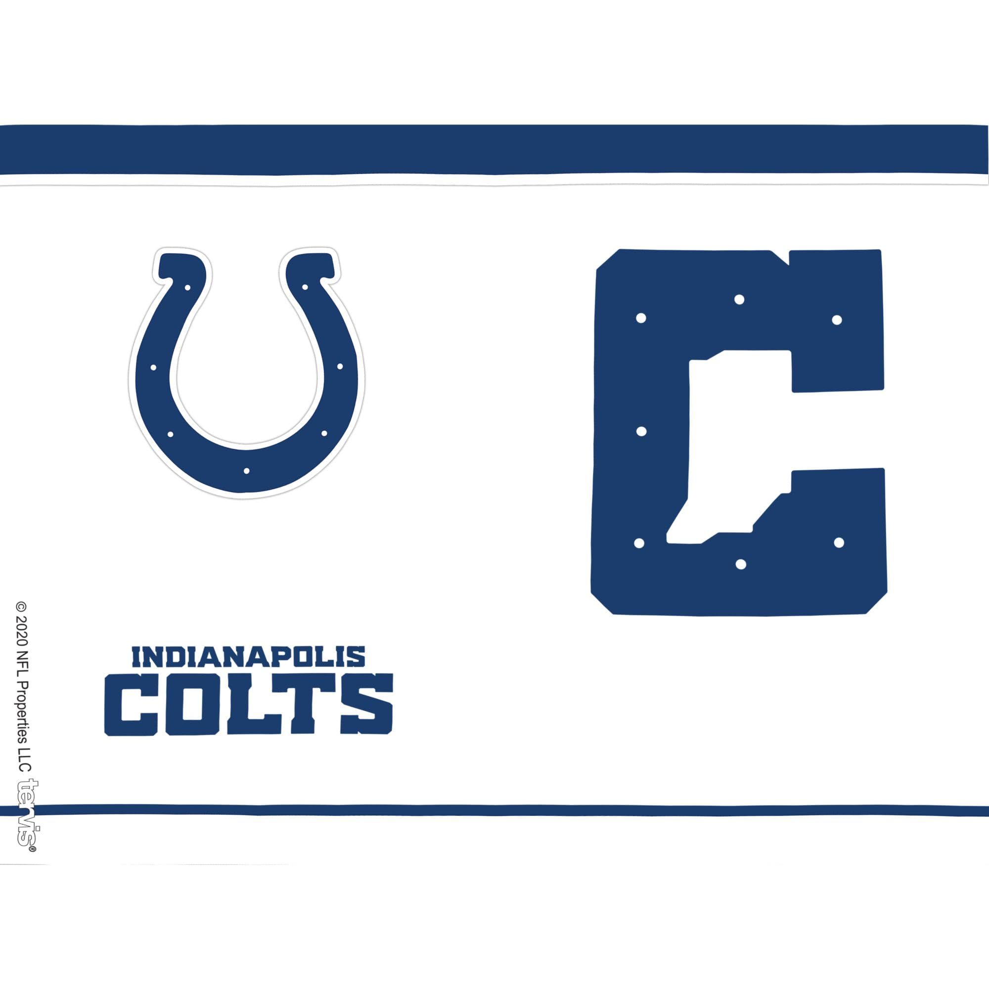 Tervis Made In Usa Double Walled Nfl Indianapolis Colts Insulated Tumbler Cup Keeps Drinks Cold & Hot, 24Oz, Tradition