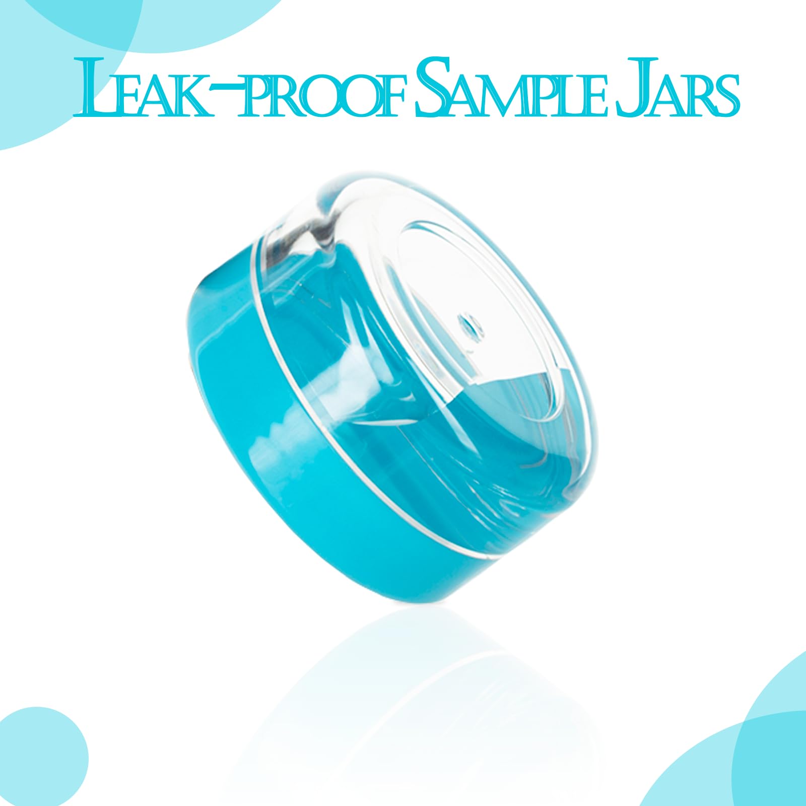 Zejia 5 Gram Cosmetic Containers 50Pcs Sample Jars Tiny Makeup Sample Containers With Lids(Blue)