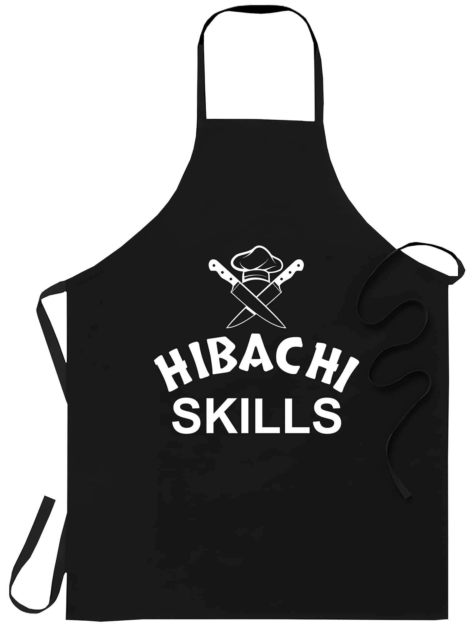 Limesky Hibachi Connoisseur Gifts Hibachi Chef Costume Hibachi Grill Tshirt Apron  Workwear Black Aprons Cooking Gift  One Si