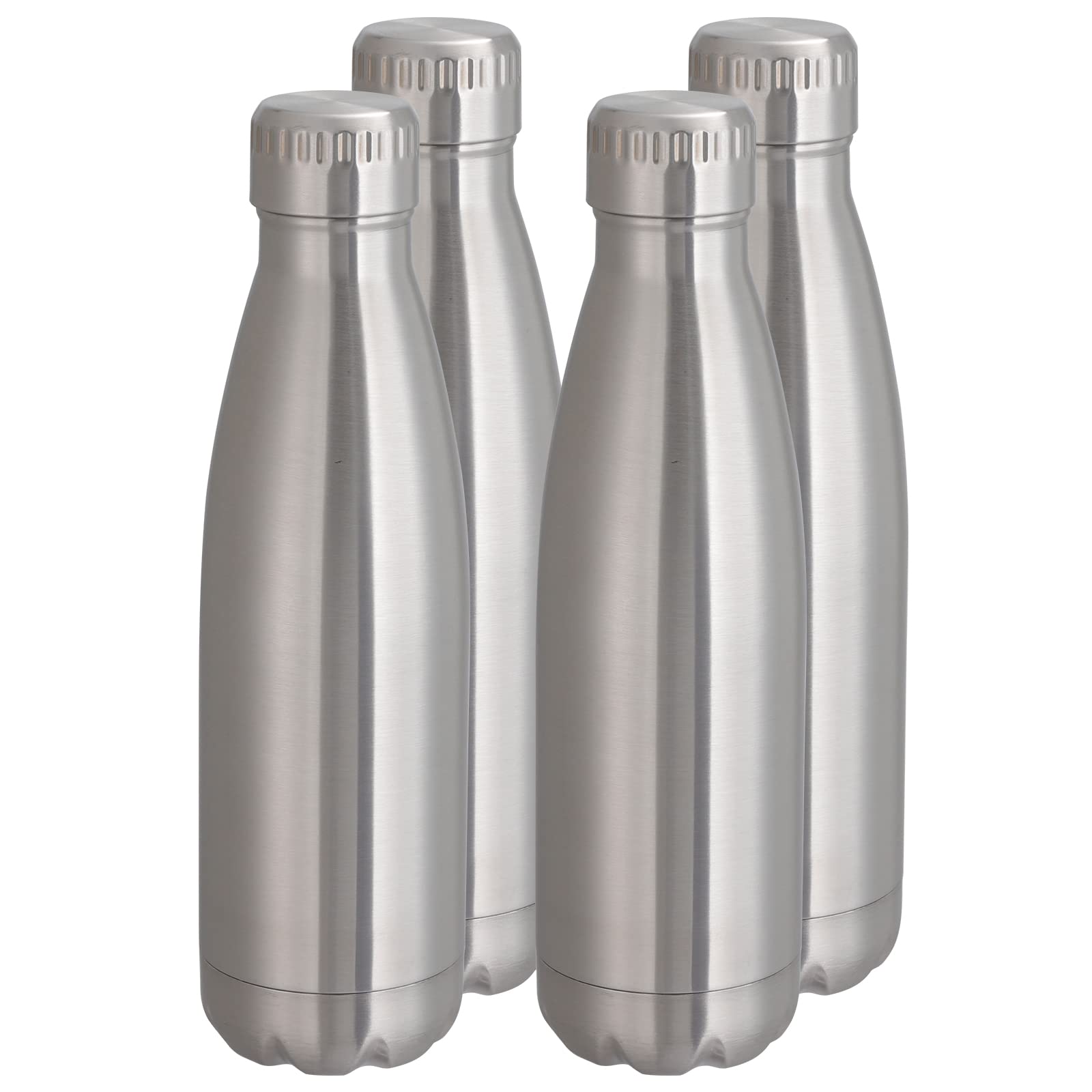 VEGOND 17oz Stainless Steel Water Bottles Bulk, Reusable Metal Sports Water Bottle Keeps Drink Hot and Cold, BPA Free Double Wal