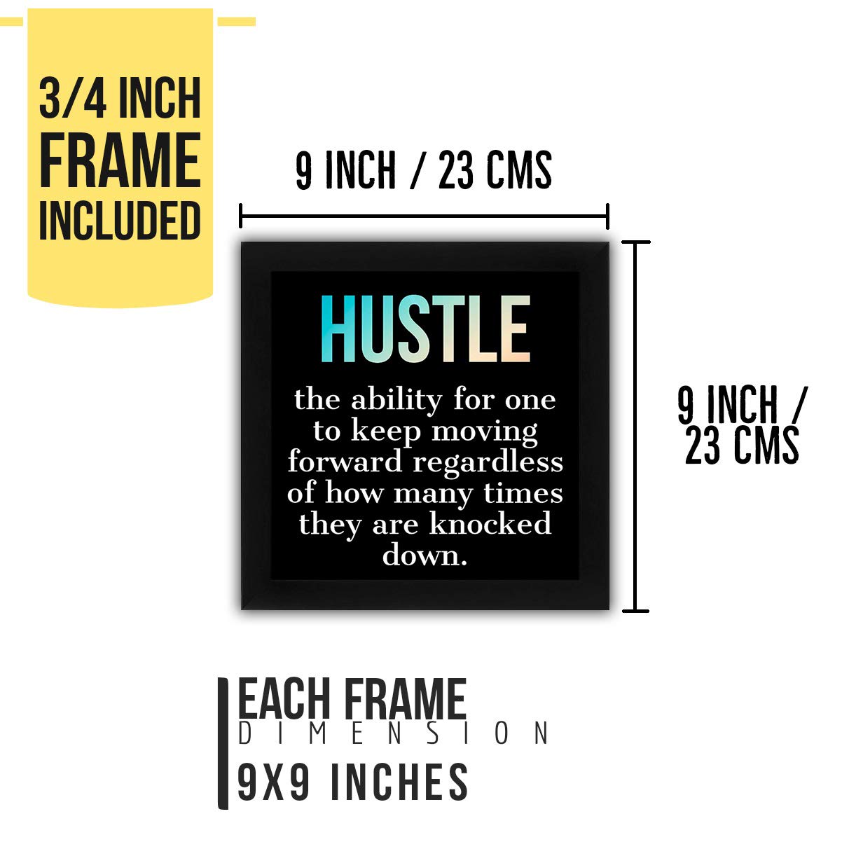 Interio Crafts Motivational Posters for Wall Decor (Set of 4 set 3)