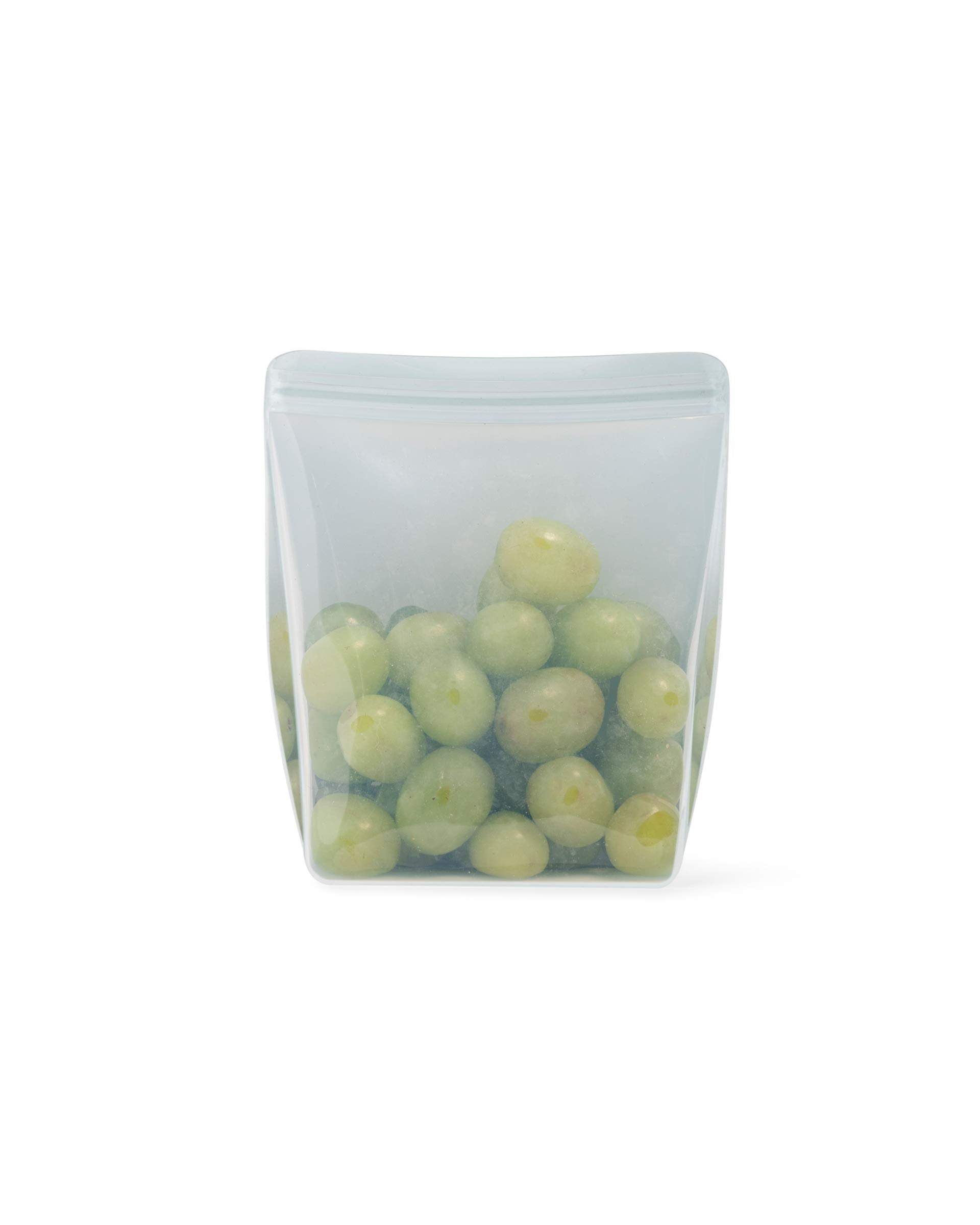 W&P Porter Silicone Reusable Storage Bag, Sandwich (36Oz Stand-Up), Mint, Food Storage Container, Microwave And Dishwasher Safe,