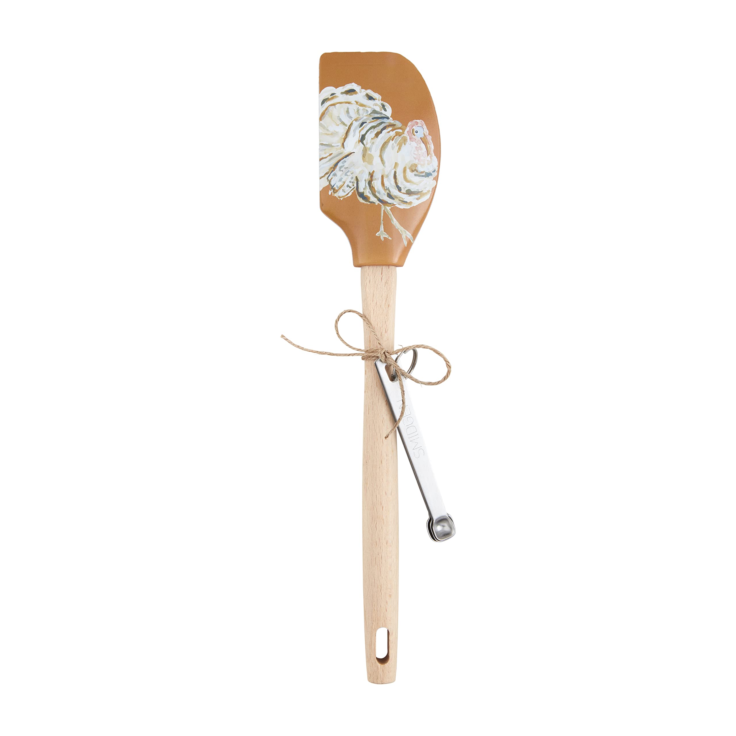 Mud Pie Thanksgiving Spatula Set, Turkey, spatula 12 1/2 | spoons 4 1/4