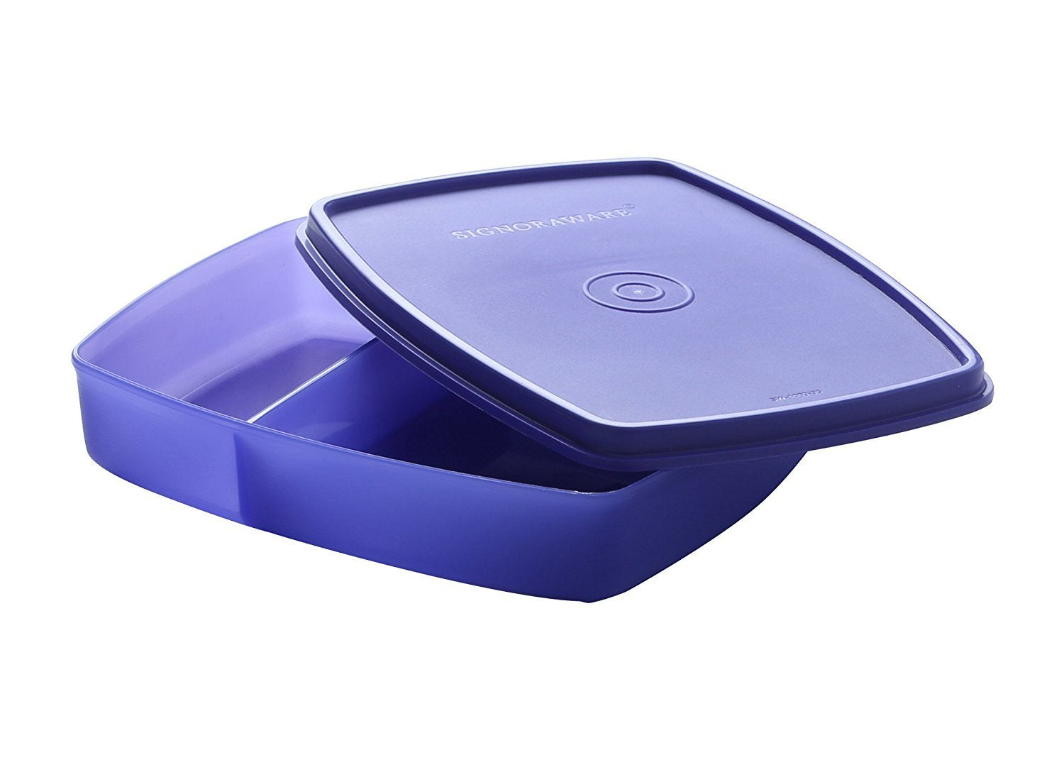 Signoraware Slim Plastic Lunch Box With Bag, 610Ml, Purple