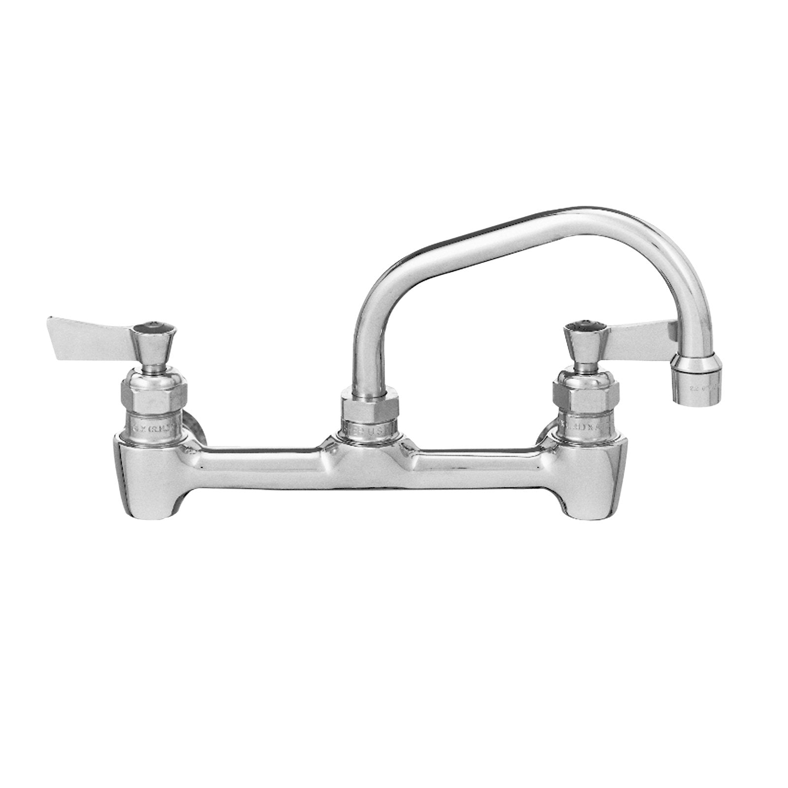 Fisher 64769 Backsplash Mount Faucet with 12 Swing Spout, and EZ Install Adapters, 8 centers
