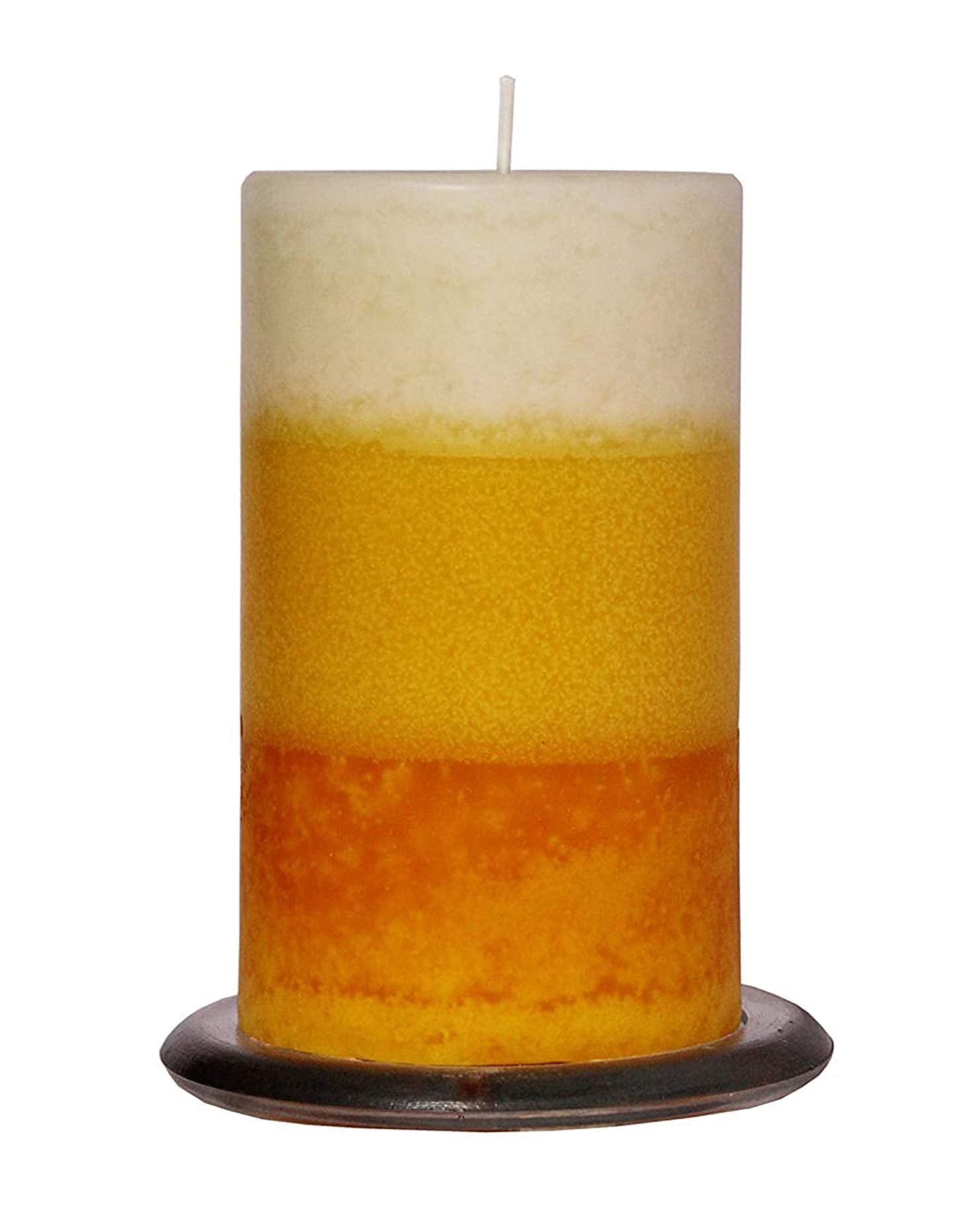 Pure Indian Candle Hand Poured Vanilla Scented Pillar Candle (50 hr Burn Time)