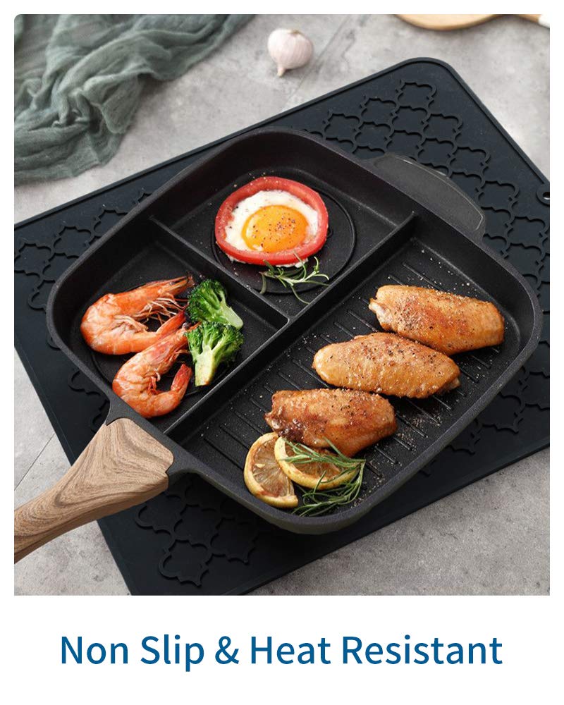 Amoami-Dish Drying Mats For Kitchen Counter-Silicone Dish Drying Mat-Kitchen Dish Drying Pad Heat Resistant Mat-Kitchen Gadgets