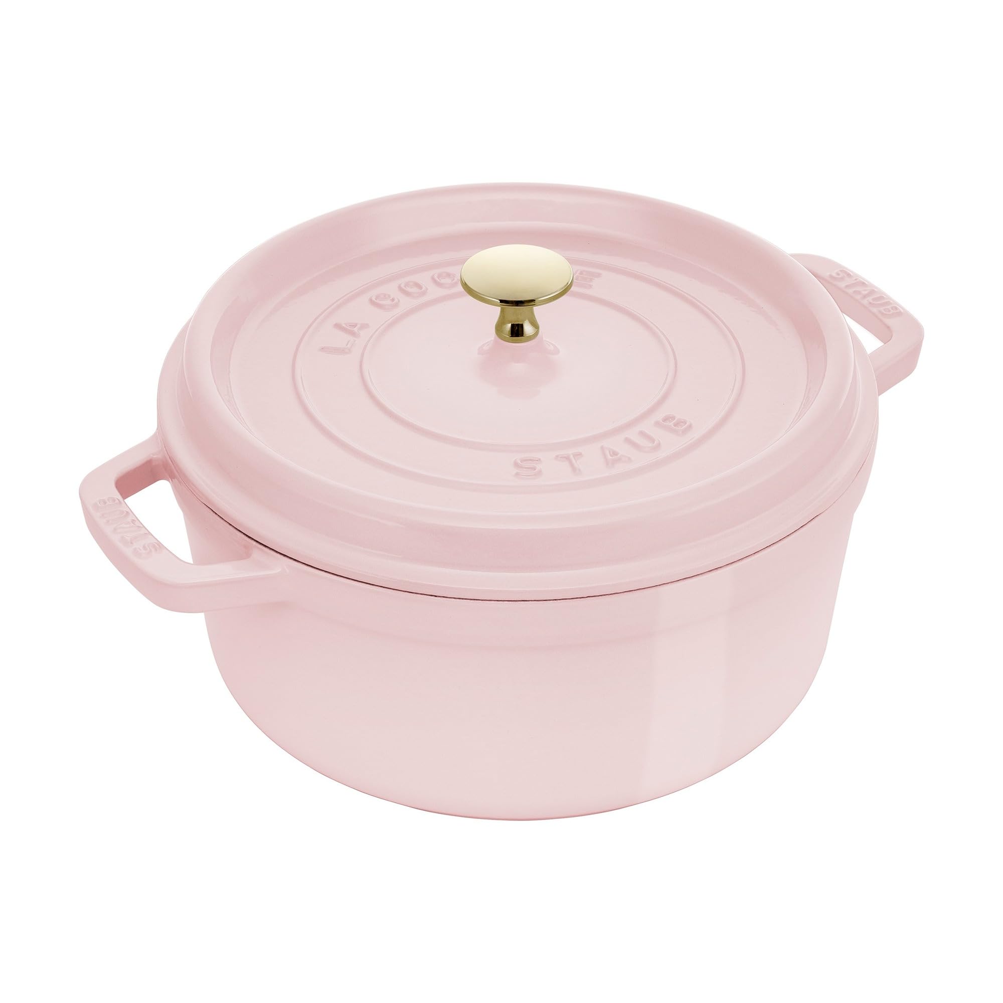 Staub Cast Iron 4-qt Round Dutch Oven - Peony Pink