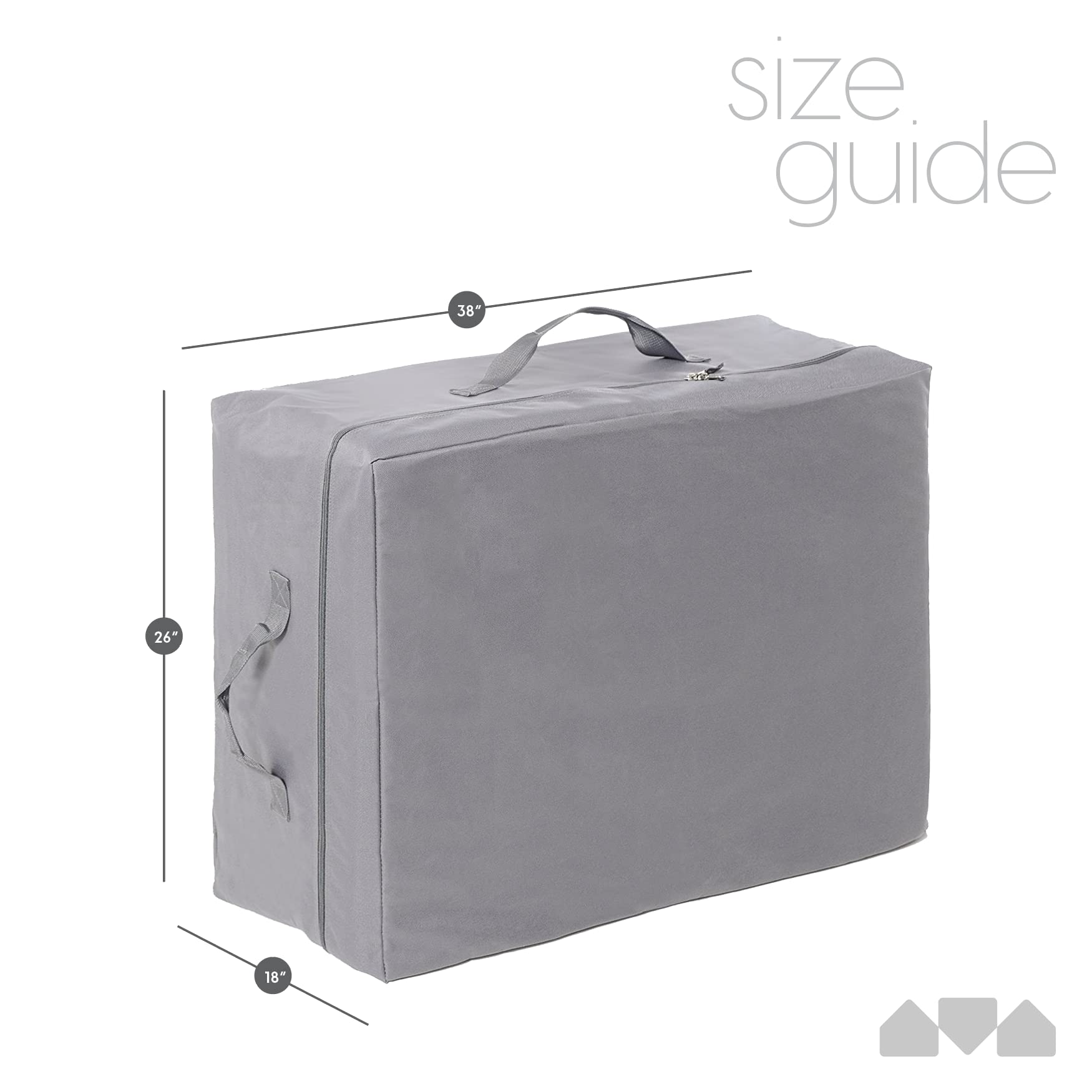Milliard Carry Case For The Tri-Folding Memory Foam Mattress 6 Inch Twin Xl Size (78'' X 38'' X 6'') (Mattress Not Included)