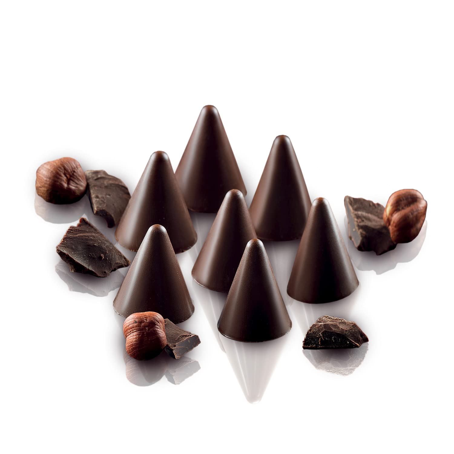 Silikomart Silicone Easy Chocolate Mold, Cones
