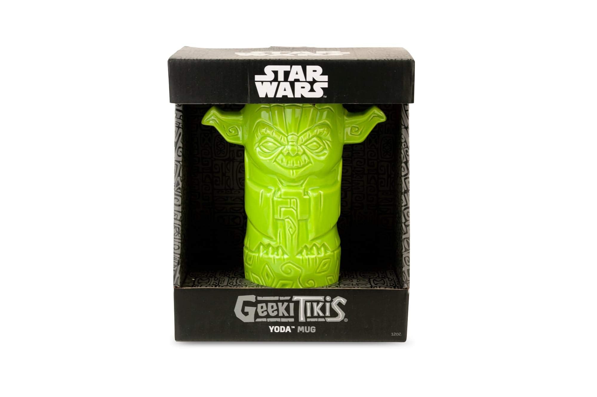 STAR WARS Geeki Tikis Master Yoda Mug | Official Collectible Tiki Style Ceramic Cup | Holds 12 Ounces