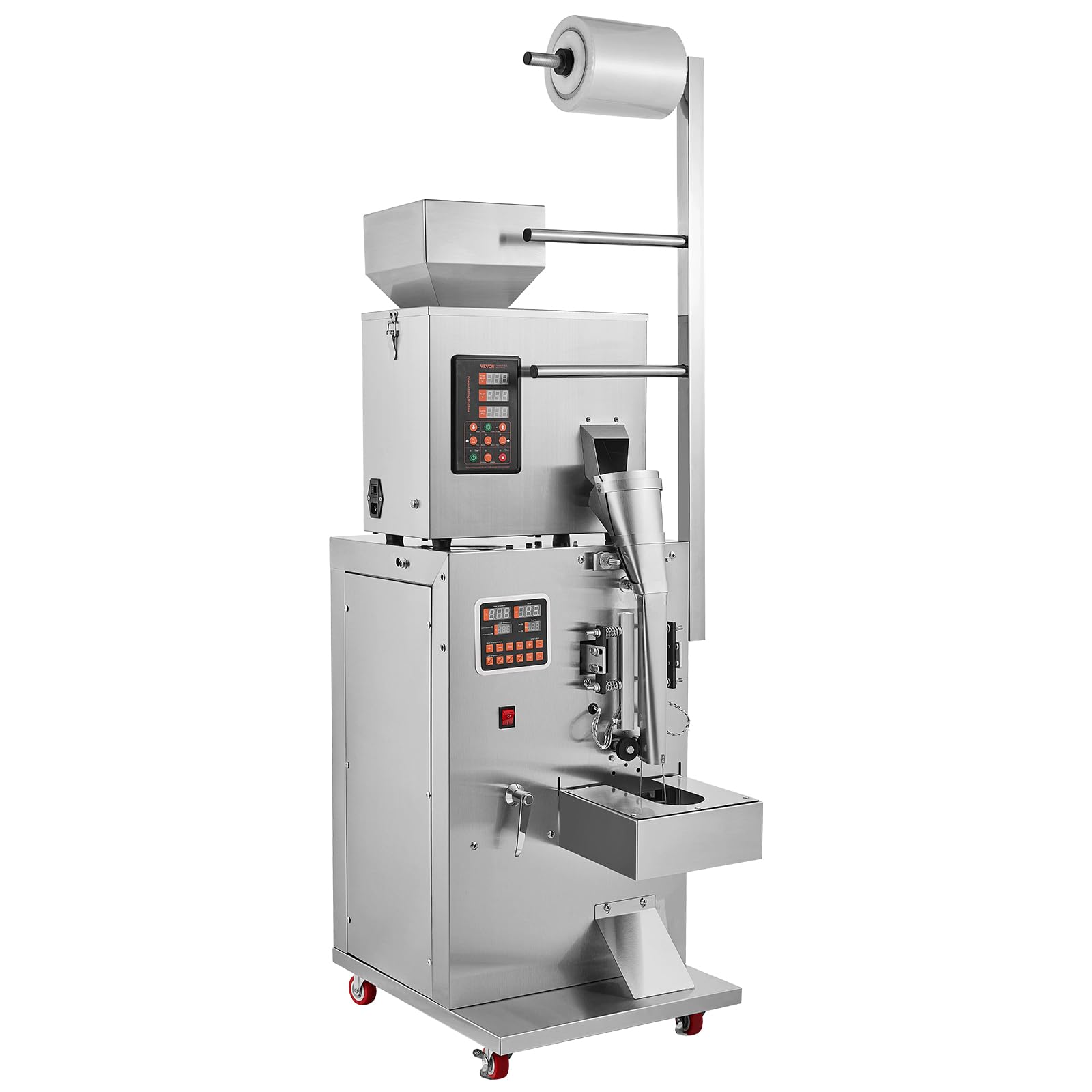 VEVOR Automatic Particle Packaging Machine 1-100g, 10-15 Bags/min Filling Sealling Mchine, Multi-Function Weighing Packing Machi