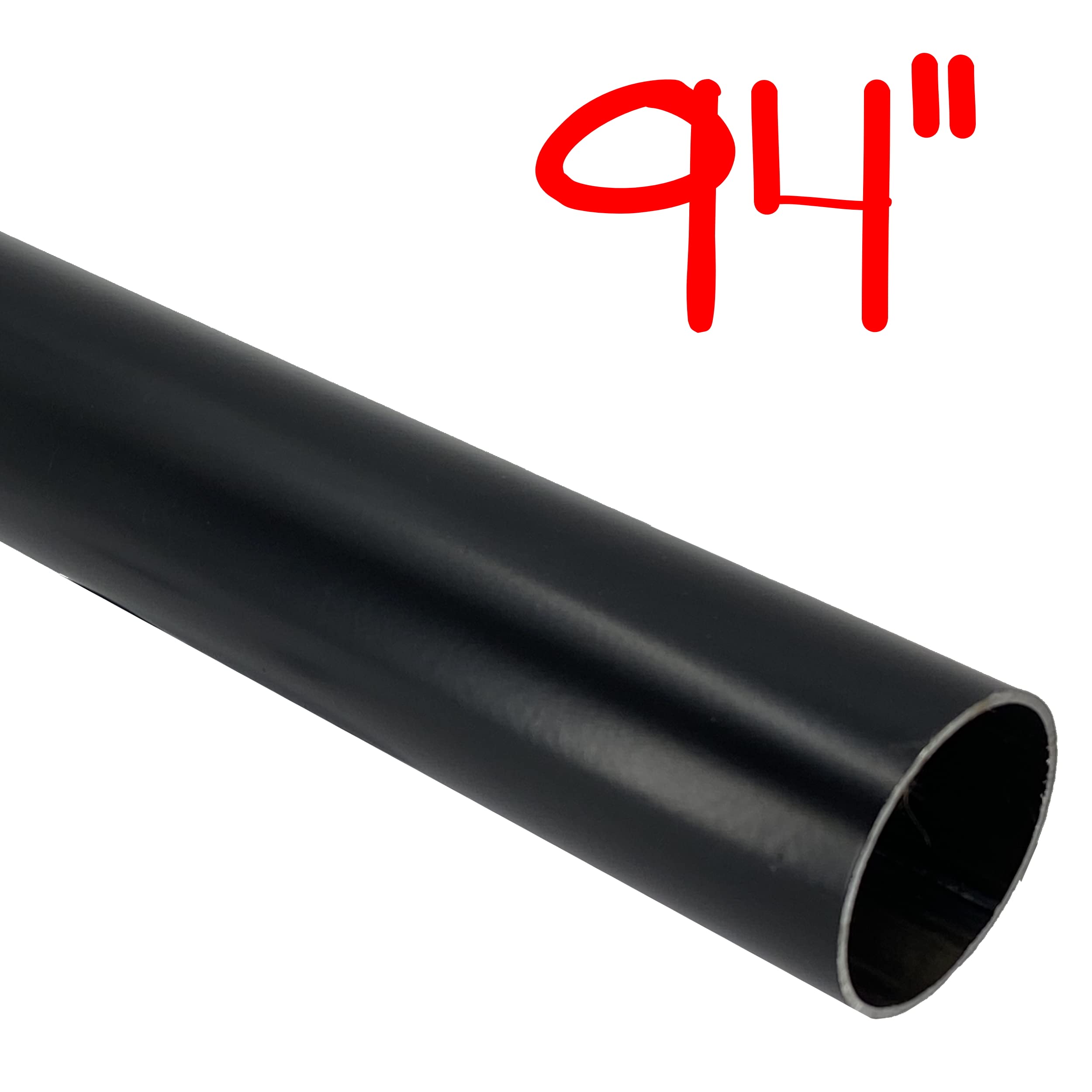 Desunia 94'' Heavy Duty Round Closet Rod | 32Mm Diameter | Black Clothes Pole | 1 Pack