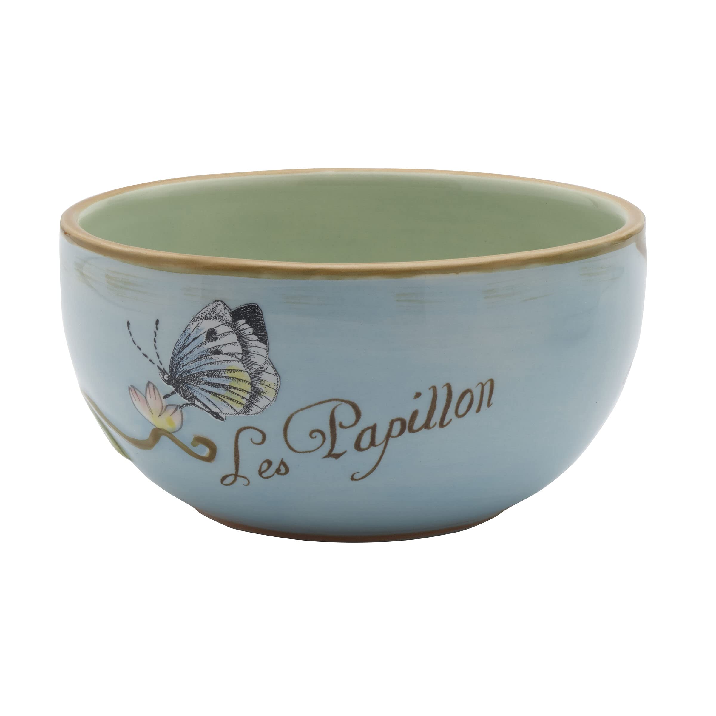 Fitz And Floyd Toulouse Small Fruit Bowls, Set Of 4, 5-Inch, Blue