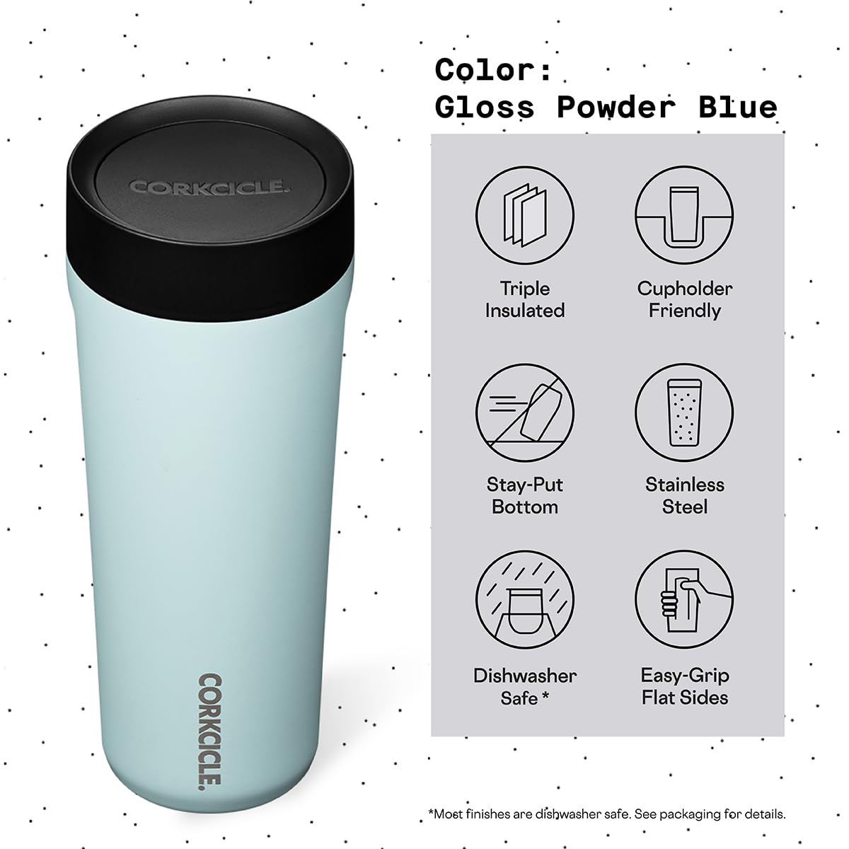 Corkcicle Commuter Cup Insulated Stainless Steel Spill Proof Travel Coffee Mug Keeps Beverages Cold For 9 Hours And Hot For 3 Ho