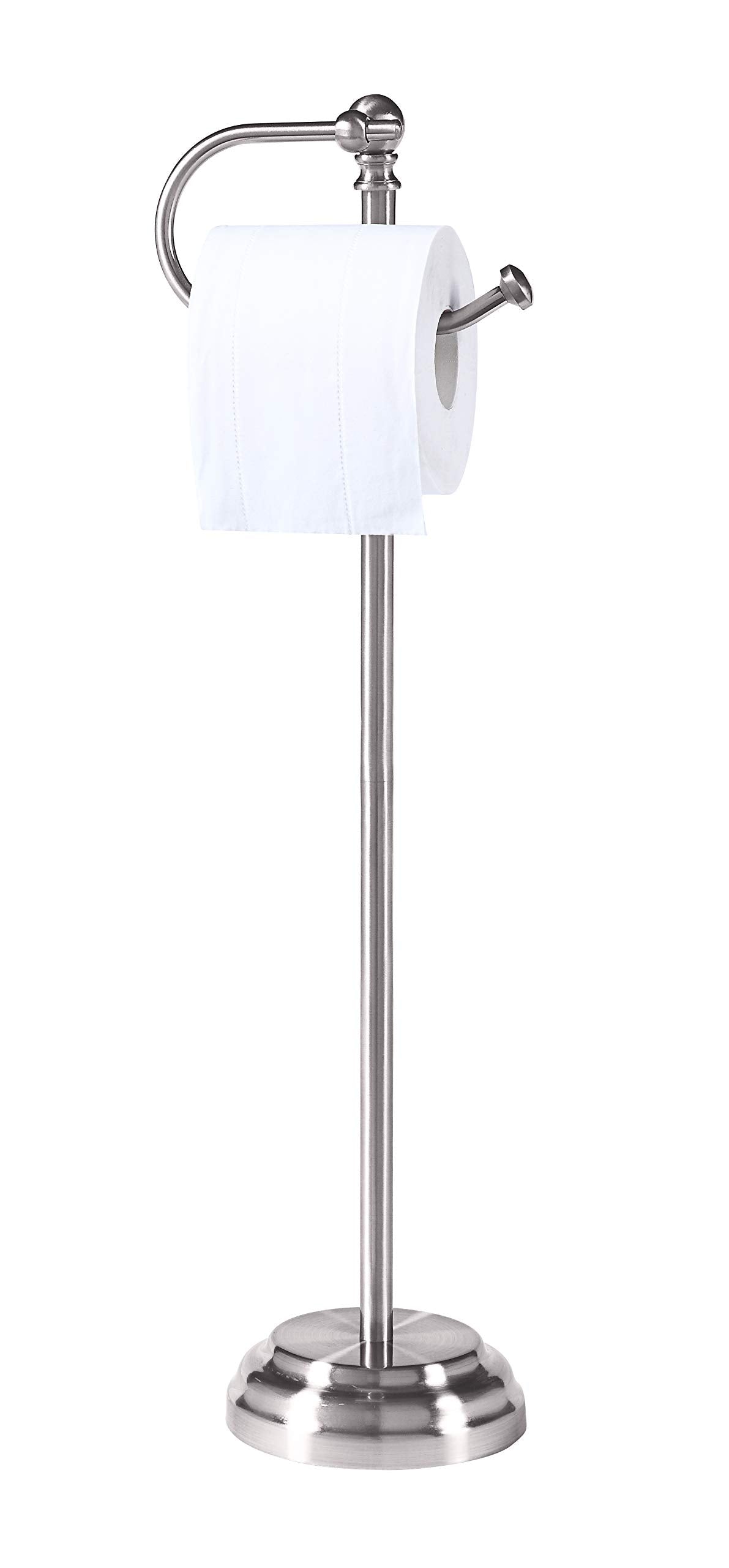 Sunnypoint Classic Bathroom Free Standing Toilet Tissue Paper Roll Holder Stand
