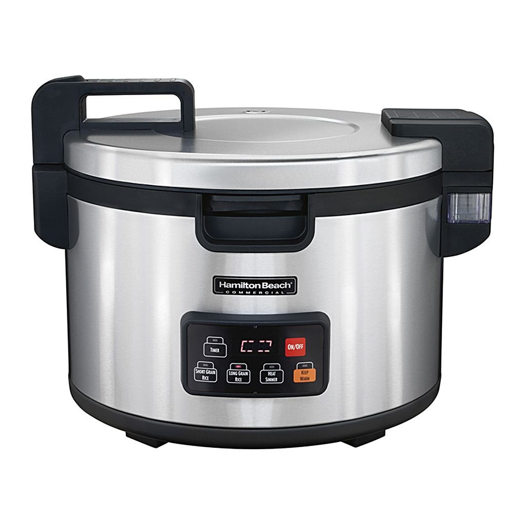 Hamilton Beach Commercial 37590 Rice Cooker/Warmer, 90 Cups Cooked Rice Capacity, Double-Wall Insulated, Nonstick Inner Pot, Hin