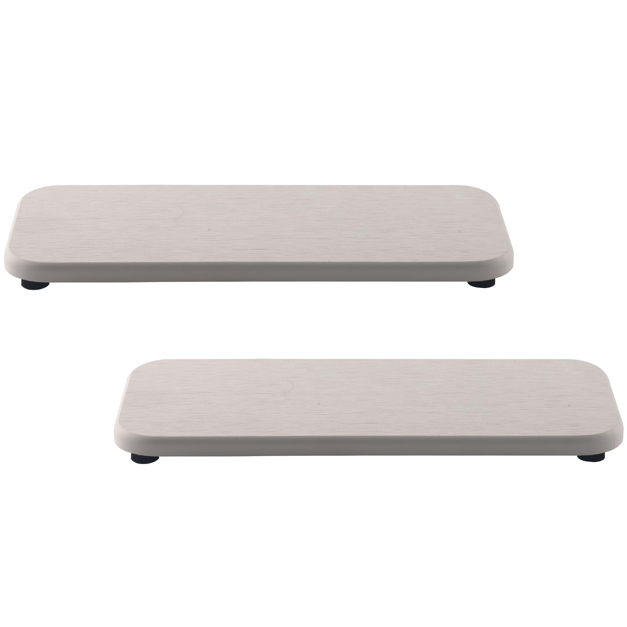 NiuYichee 2 Pcs Water Absorbing Stone Trays, Kitchen/Bathroom Sink Soap Dish, Diatomite Tray Used for Hand Soap & Cosmetic Bottl