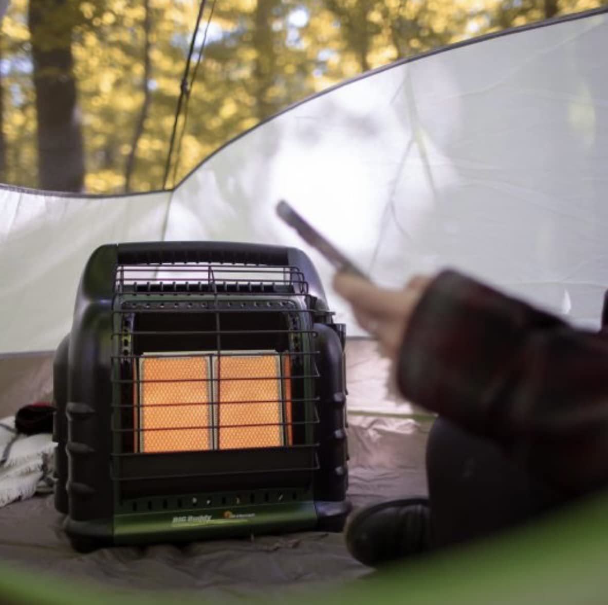 Mr. Heater 4,000-18,000 Btu Green Big Buddy Portable Liquid Propane Heater