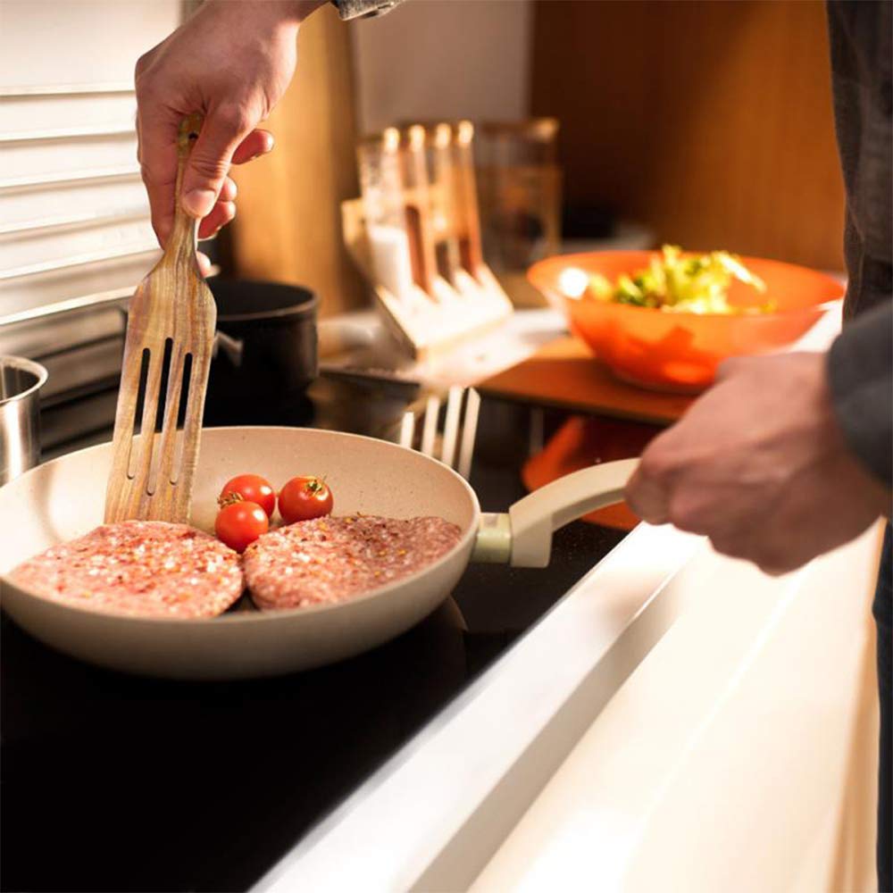 Spurtle Set, Natural Acacia Wooden Kitchen Utensils Set Of 4, Wooden Spoons Utensils For Cooking, Stirring, Mixing, Serving, Spu