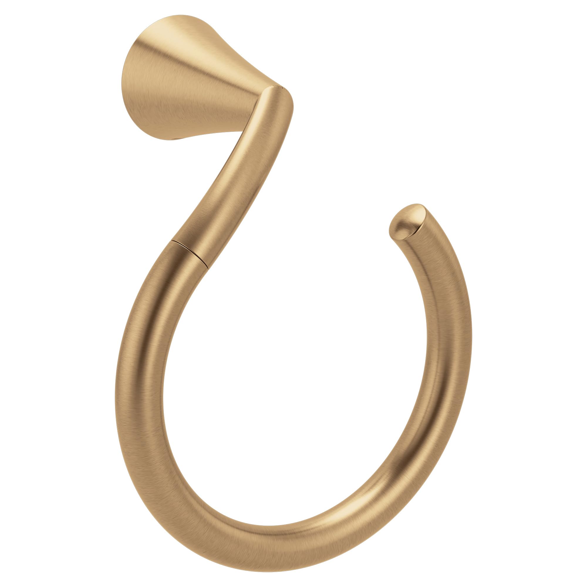 Moen Glyde Bronzed Gold Towel Ring, YB2386BZG