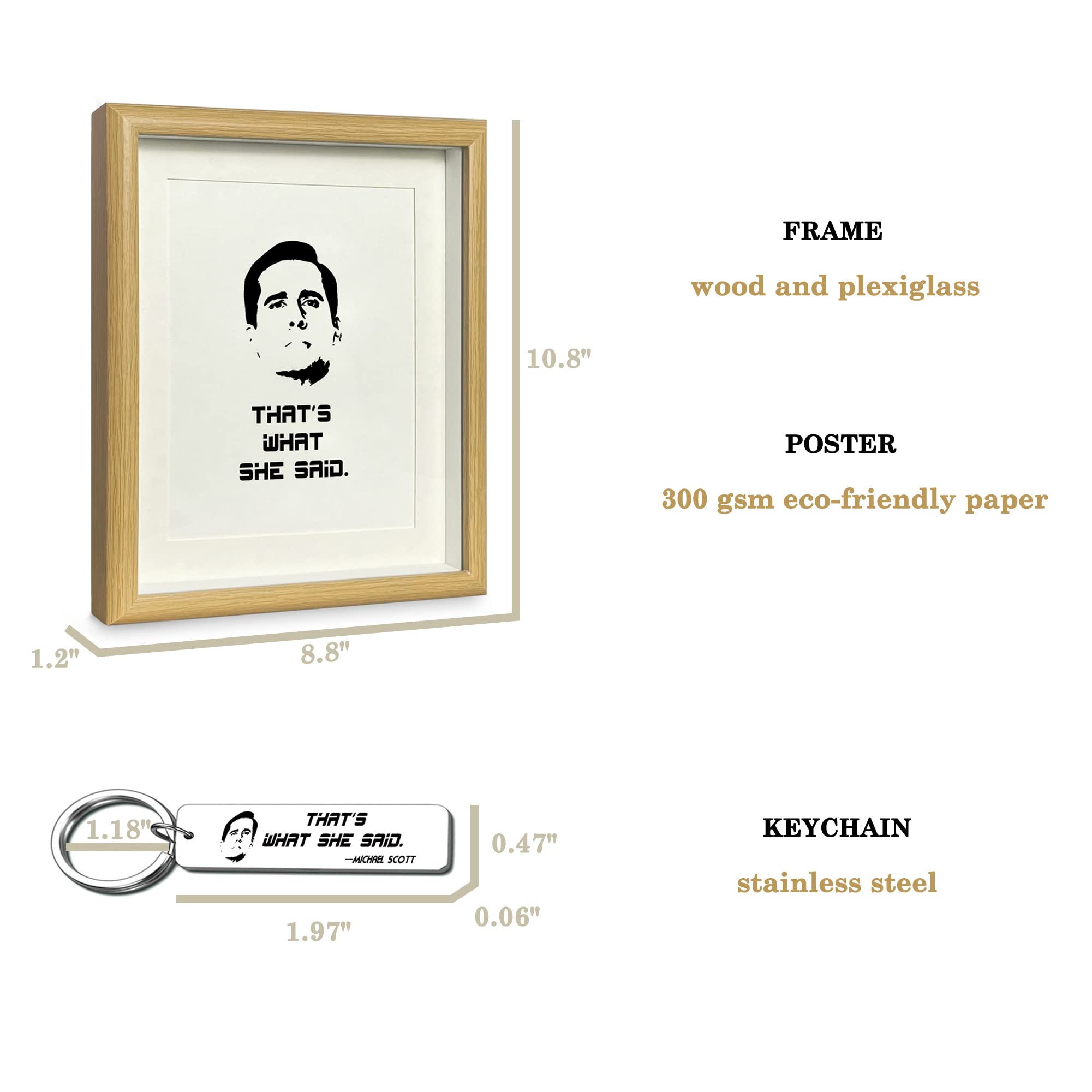 The Office Merchandise Motivational Photo Frame Inspirational Wall Art For The Office Decor The Office Quote Poster For Coworker