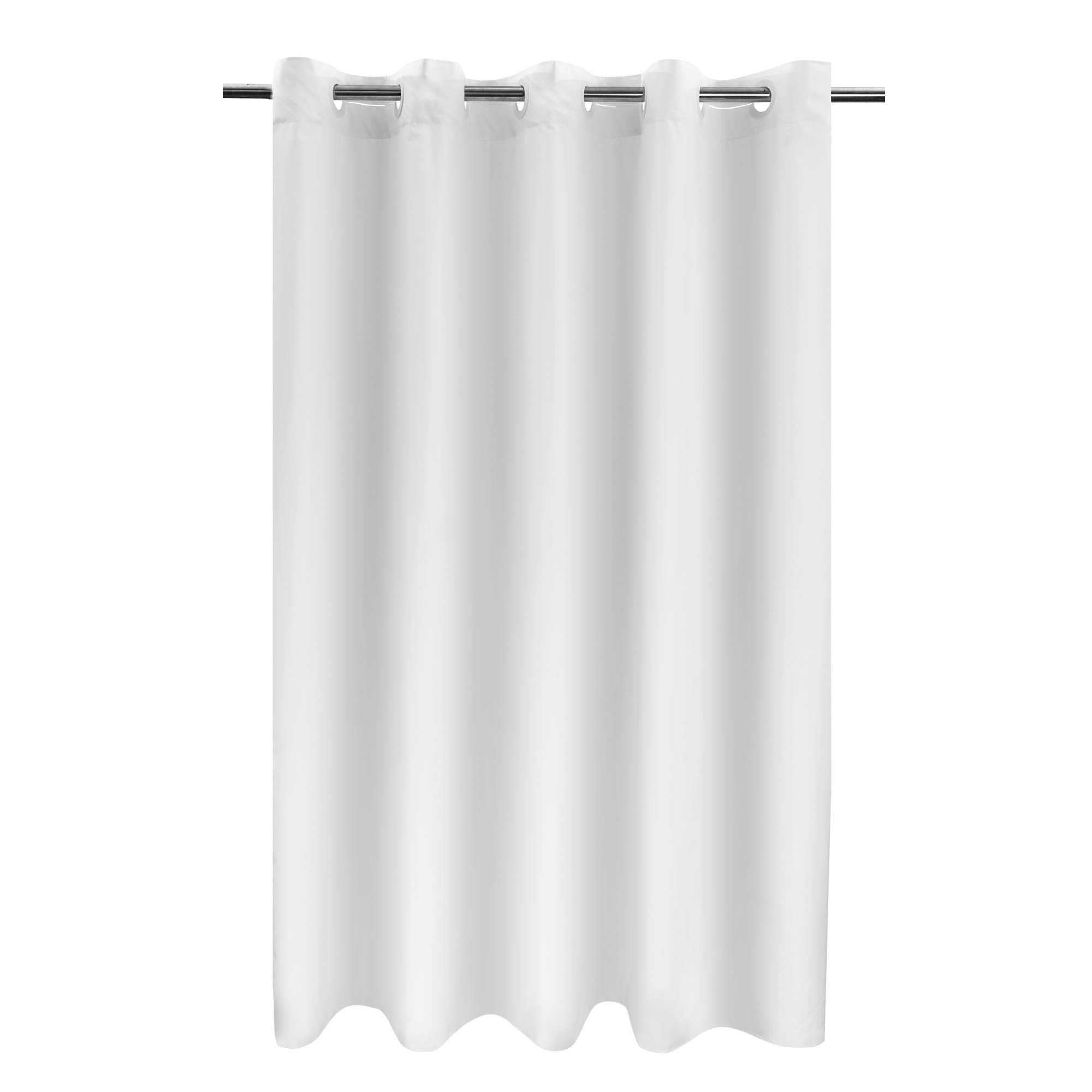 River Dream Fabric Shower Curtain No Hooks Needed - Tpu Lining & No Liner Required, Hotel Shower Curtain For Bathroom With Built