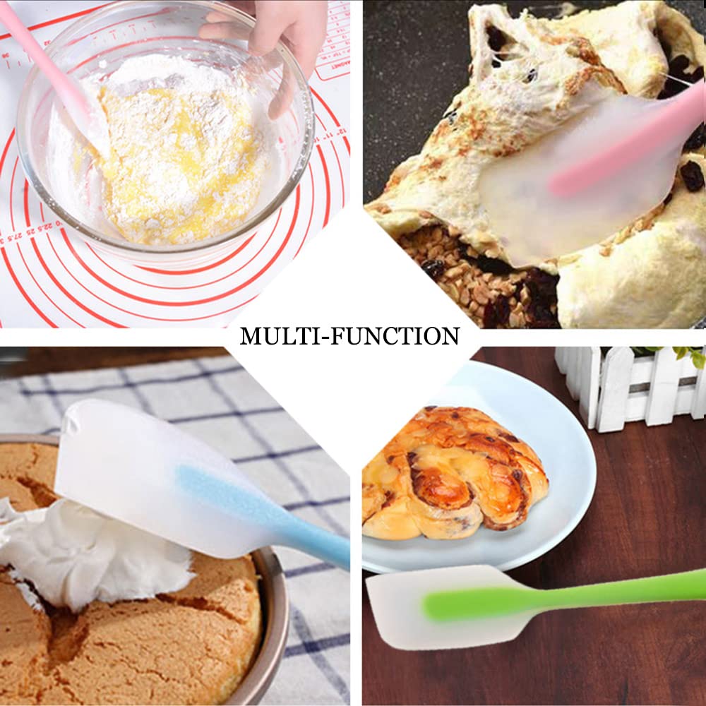 Utoolmart Silicone Spatulas, Small Spatulas Cooking Utensil, Heat Resistant Non Stick Kitchen Spatulas, For Baking And Cooking,