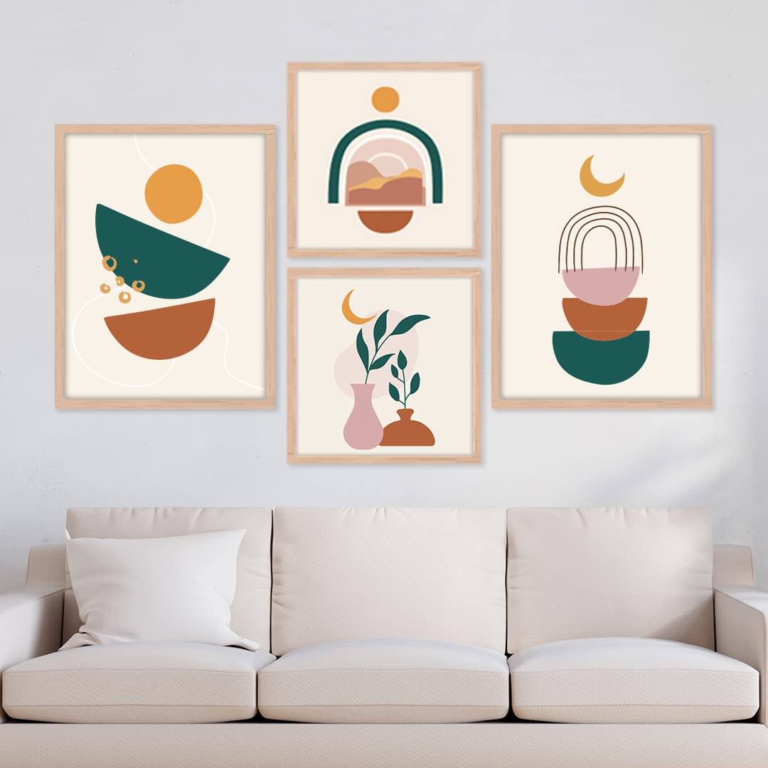 Noworries Modern Illustration Art Paintings For Wall Decoration- Framed Posters For Living Room - Quote Wall Paintings/Text Wall