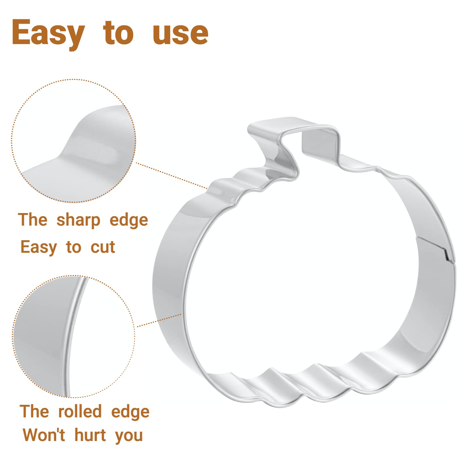 Job Jol Cookie Cutters 6 Pcs, Fall Thanksgiving Cookie Cutters, 3'' To 3.6''