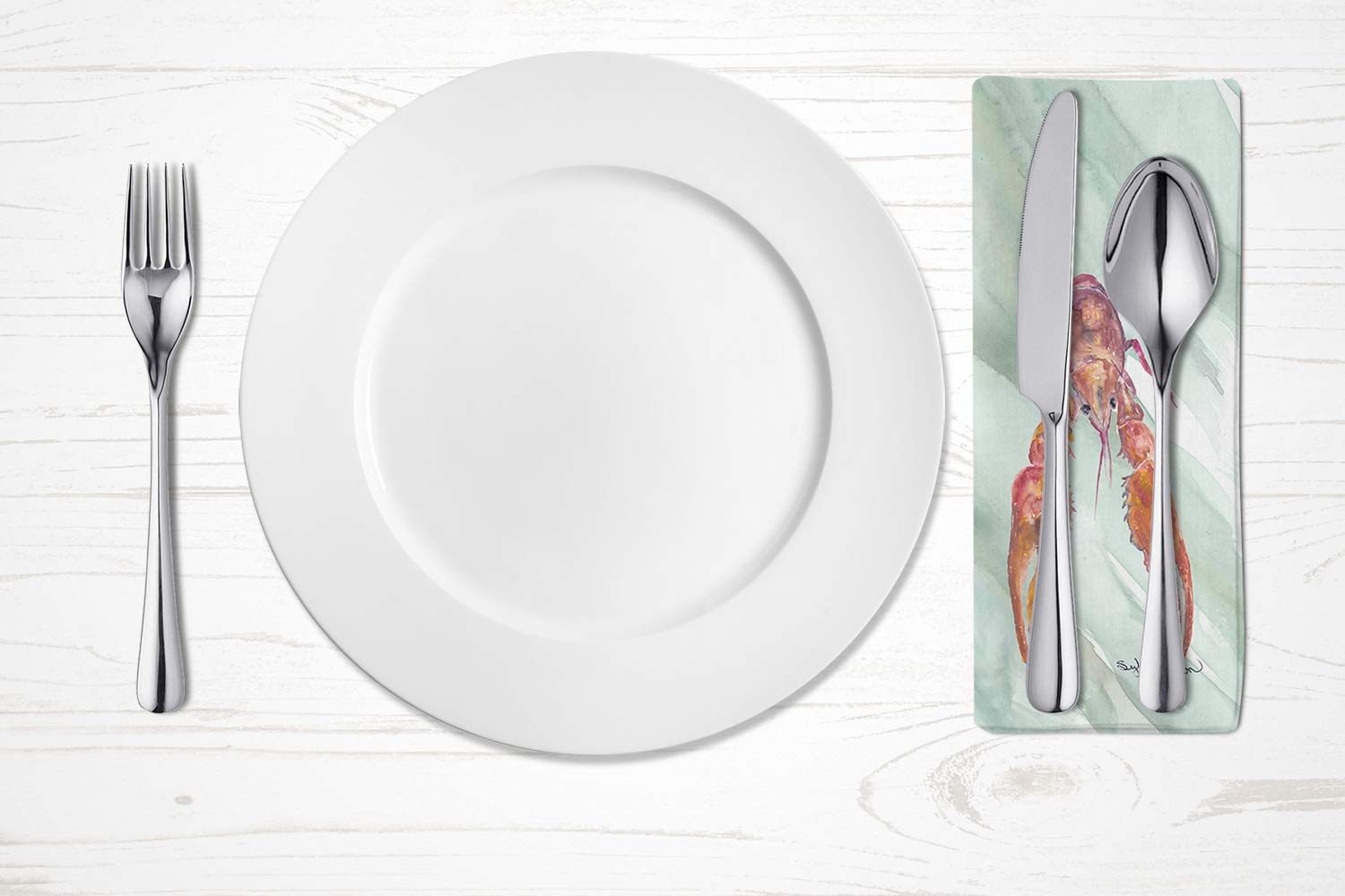 Crawfish on Sage Green Napkin SC2061NAP