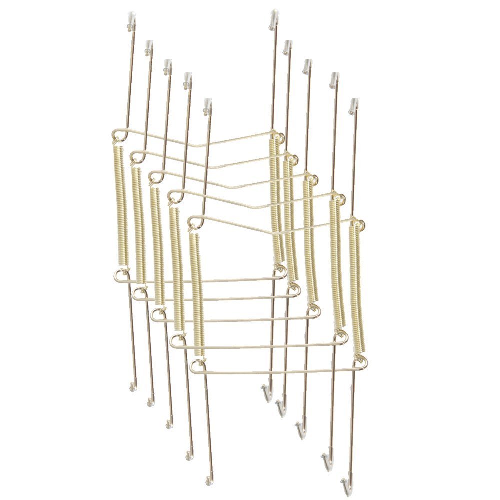 Xinlinke Lot5 6-Inch Small Invisible Plate Wire Hanger Wall Holders With Protective Rubber Cover For 5'' To 7'' Decorative Tray