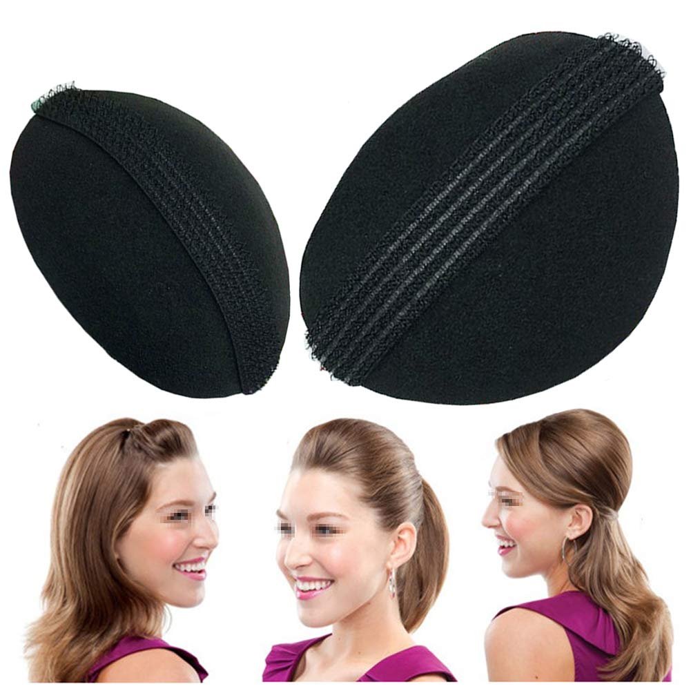 Vasana 2Pcs Women Sponge Bump It Up Volume Hair Clip Bump Inserts Hair Pads Hair Bun Maker Hair Styling Accessories For Diy Hair